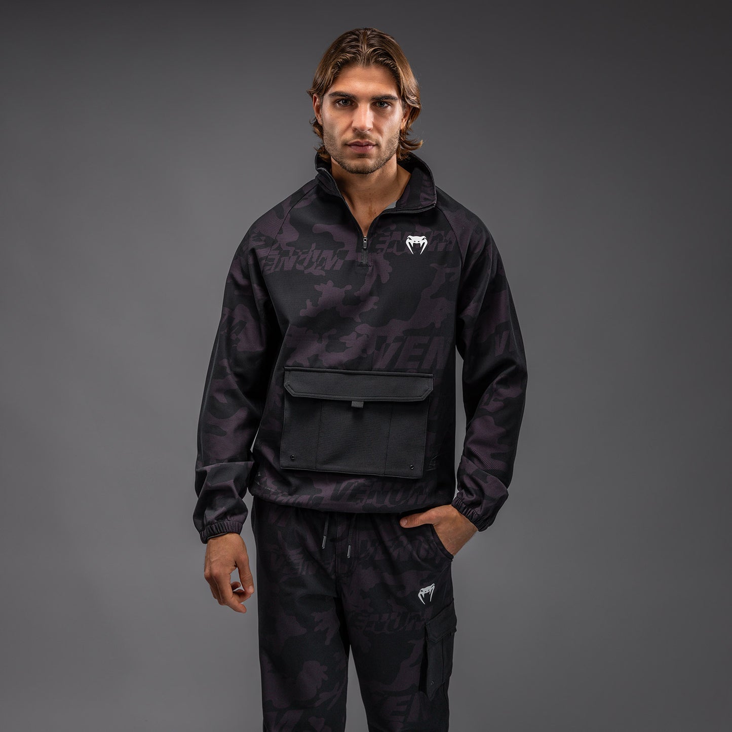 Veste de Survêtement Pour Hommes Venum Trooper - Noir/Violet - product-type_Sweatshirts