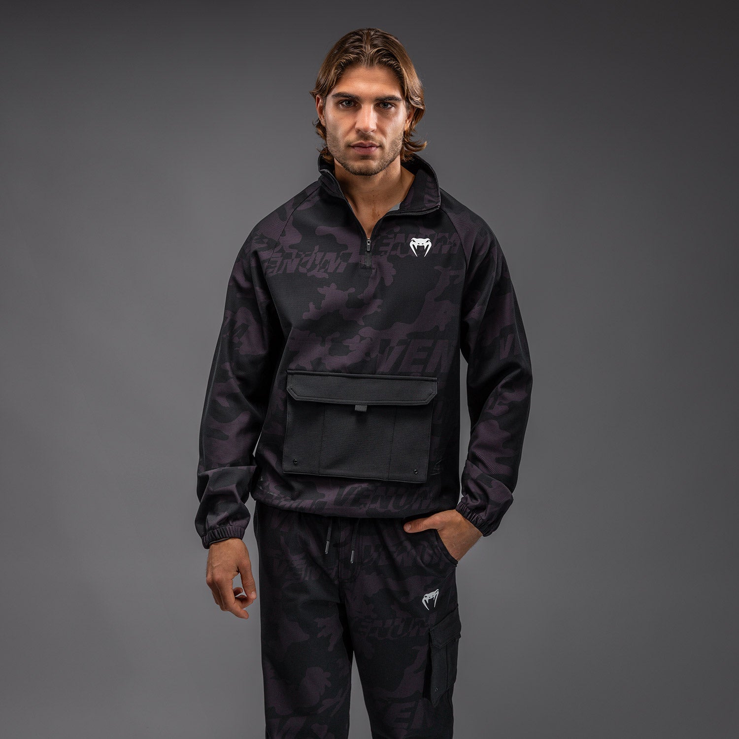 Veste de Survêtement Pour Hommes Venum Trooper - Noir/Violet - product-type_Sweatshirts
