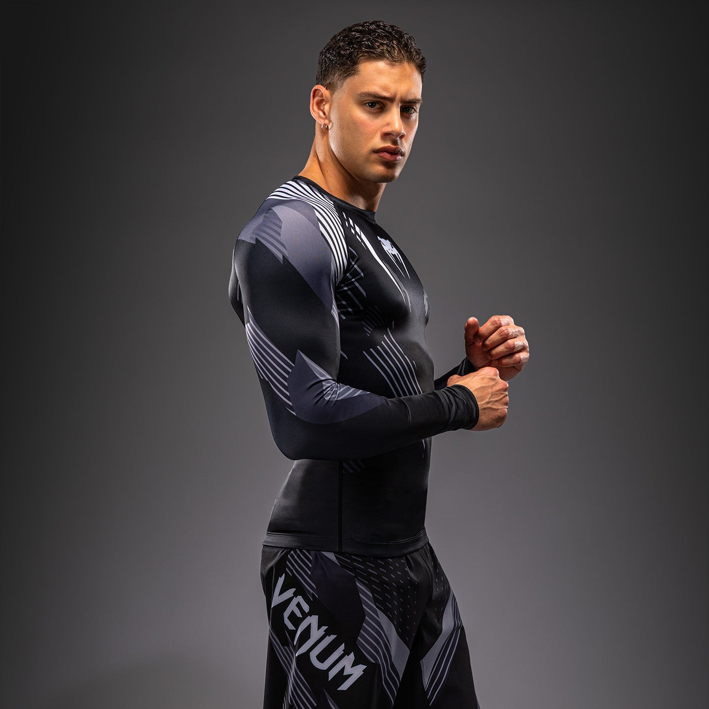 Rashguard à Manches Longues Venum No-Gi 6.0 - Noir/Blanc