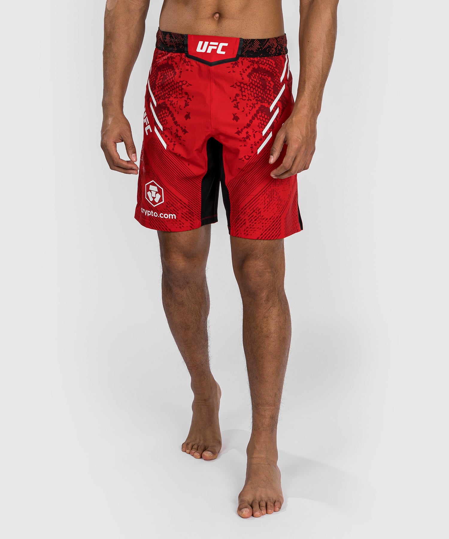 Short de combat personnalisé Coupe longue pour Hommes UFC Adrenaline by Venum Authentic Fight Night – Rouge - Shorts de MMA