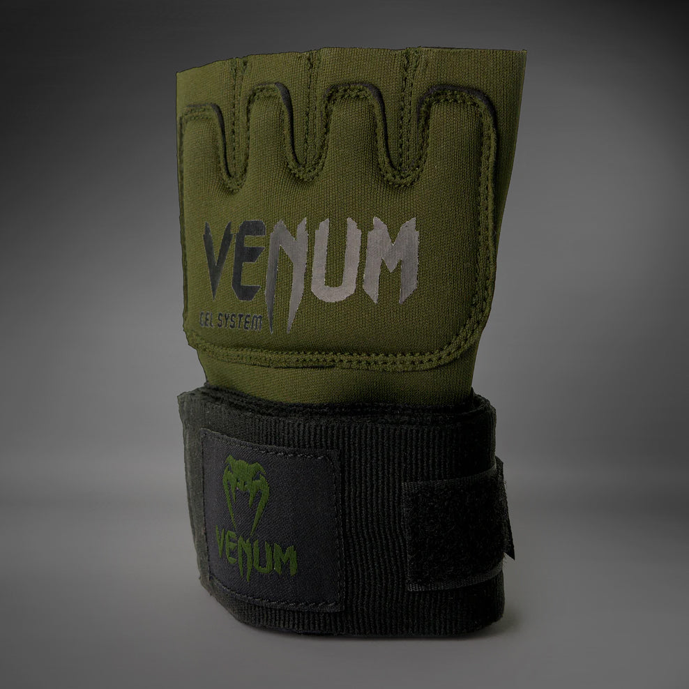 Venum Kontact Genouillères Unisexe Gel Shock - Kaki/Noir - Taille S