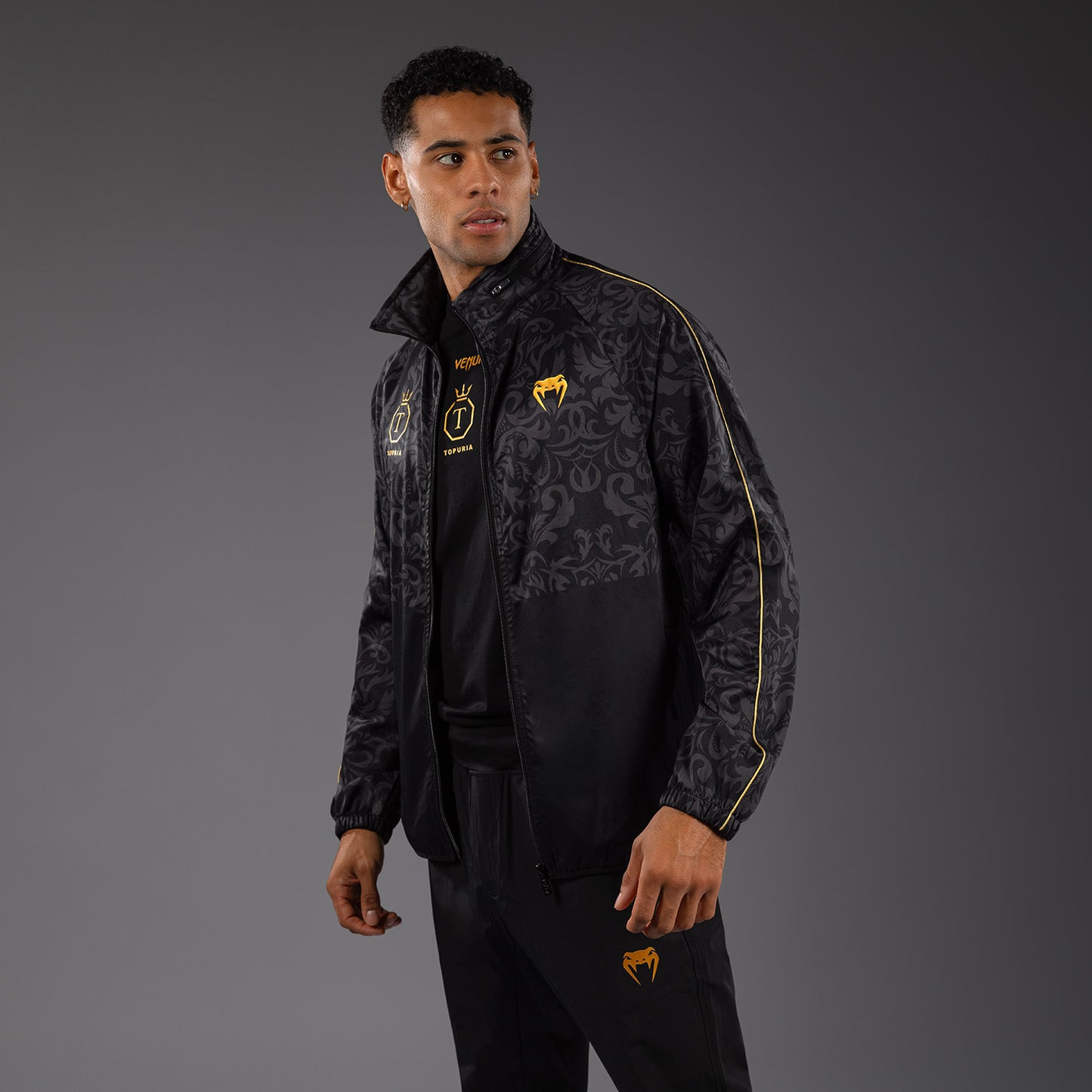 Veste de Survêtement Unmatched Edition Venum x Topuria - Noir/Doré - product-type_Vestes