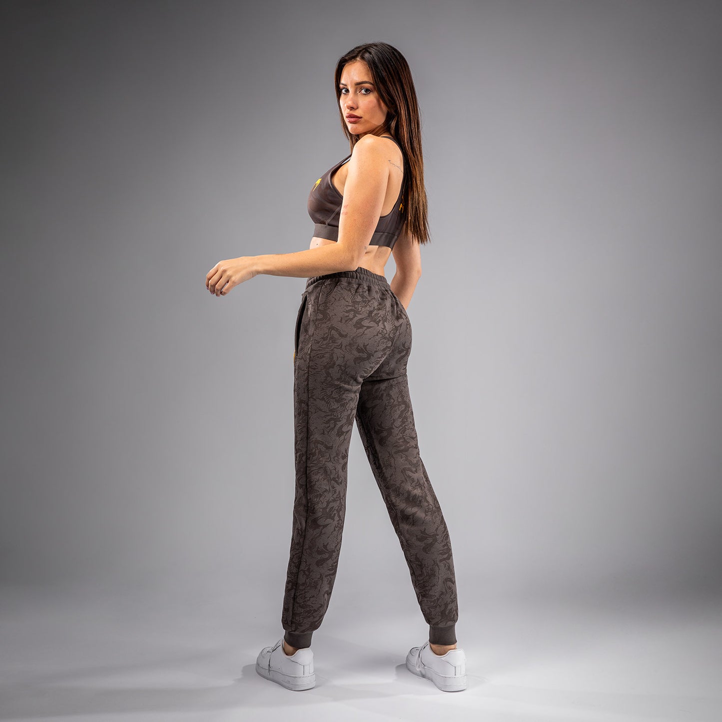 Pantalon en Coton pour Femmes UFC Fusion by Venum Fight Week - Marron Terrestre - product-type_Pantalons de jogging
