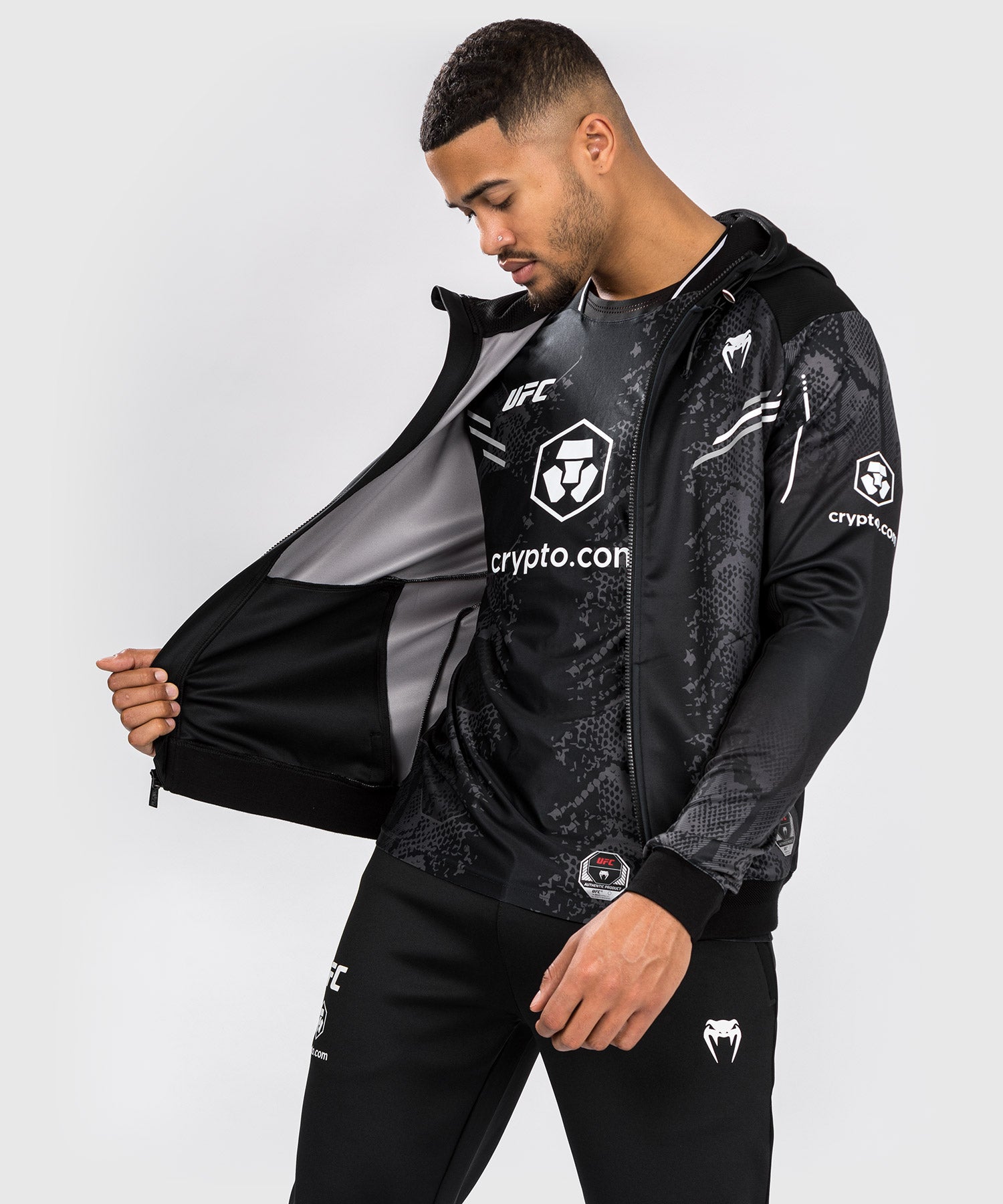 Veste à Capuche Personnalisée pour Hommes UFC Adrenaline by Venum Authentic Fight Night - Noir - product-type_Vestes