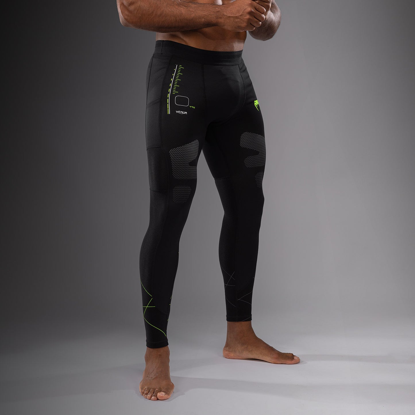 Pantalon de compression Venum Training Camp 4.0 - Noir/Vert Fluo - product-type_Pantalons de Compression