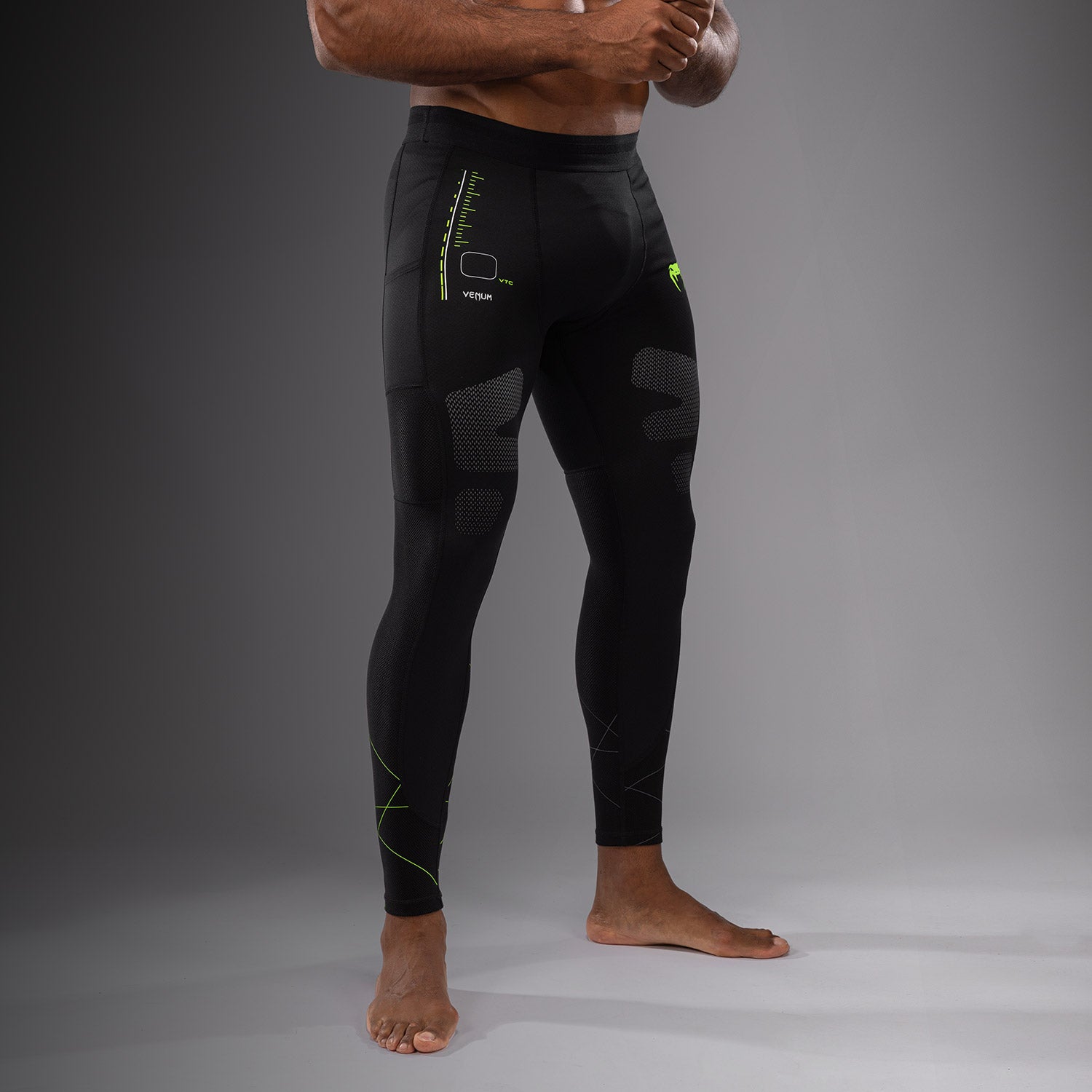 Pantalon de compression Venum Training Camp 4.0 - Noir/Vert Fluo - product-type_Pantalons de Compression