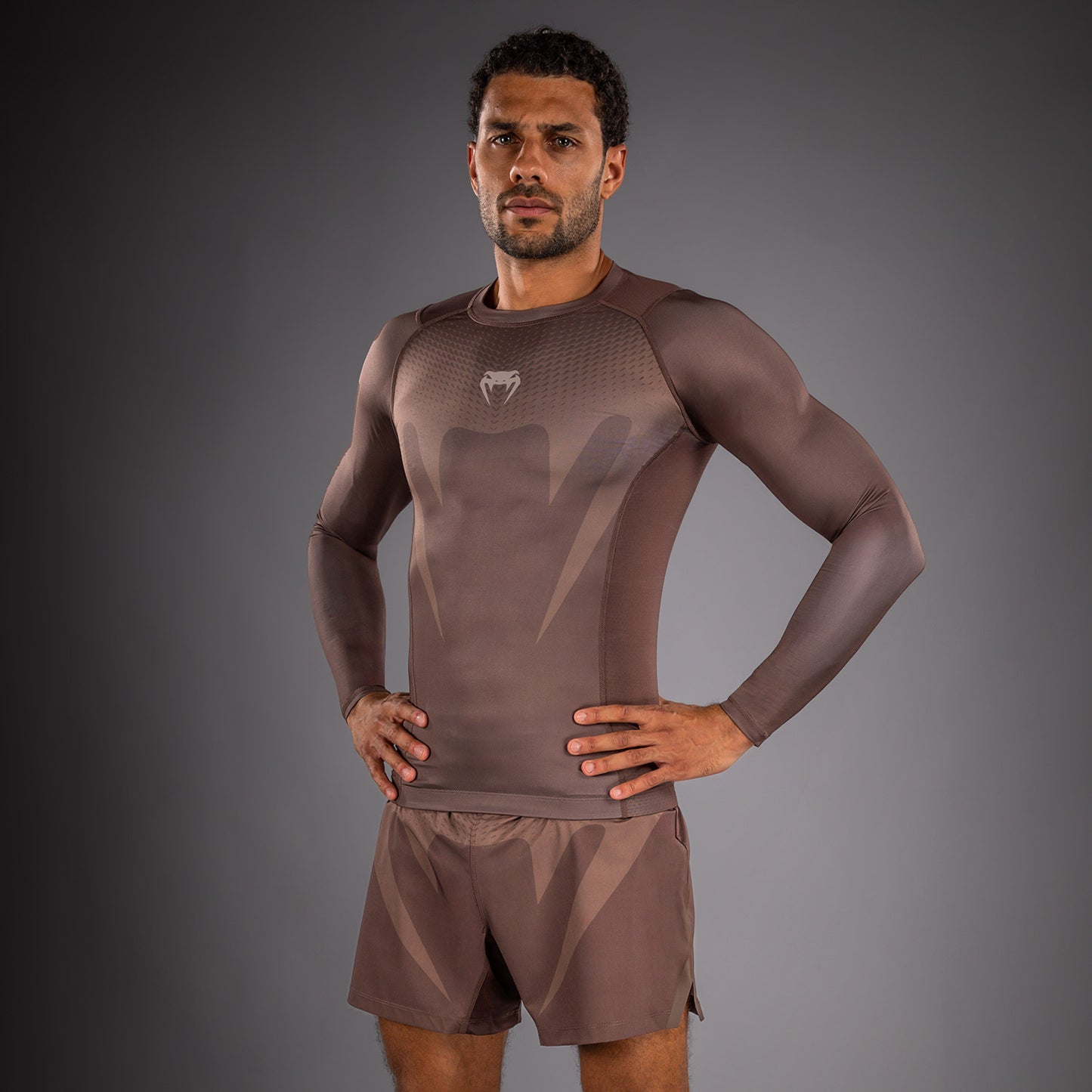 Rashguard Venum No Gi - Marron Chocolat