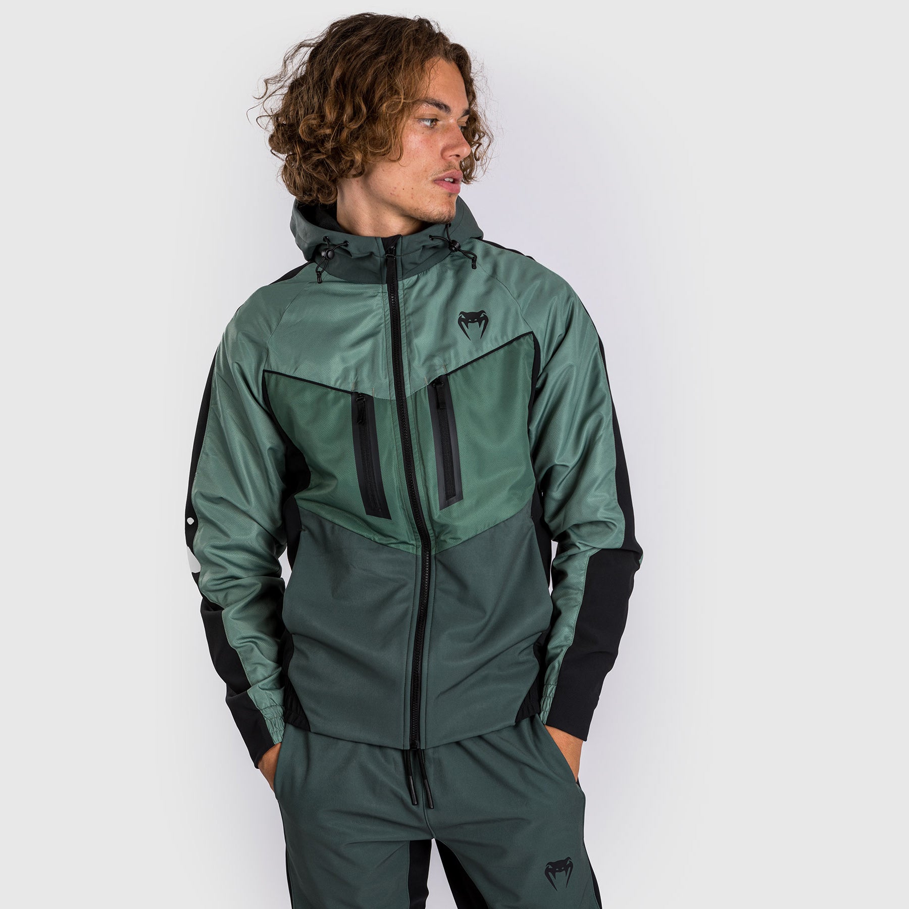 Veste de survêtement Venum Laser 3.0 - Noir/Kaki - product-type_Vestes