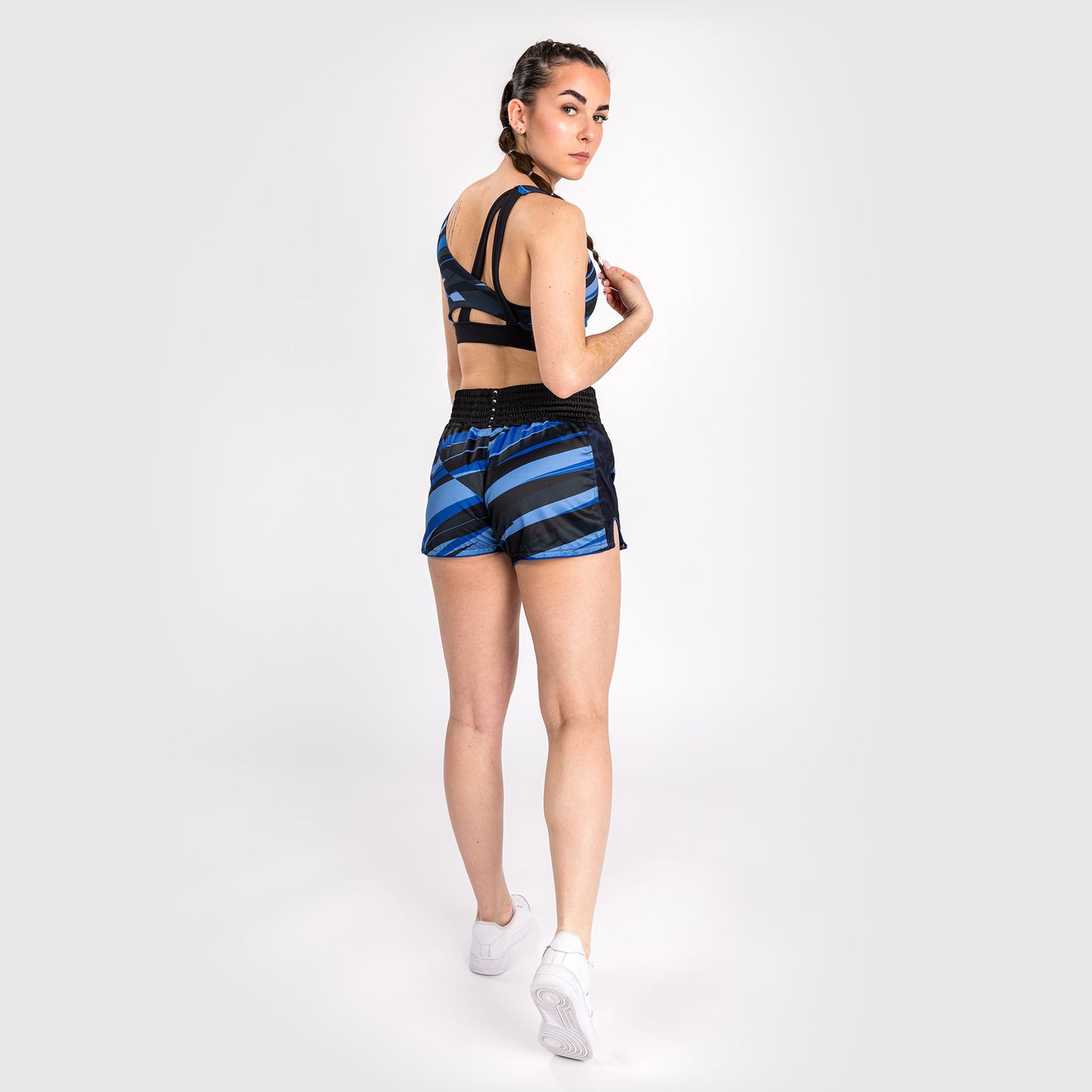 Short de Muay Thai pour Femmes Venum Abyss - Bleu Foncé - product-type_Shorts de Muay Thai