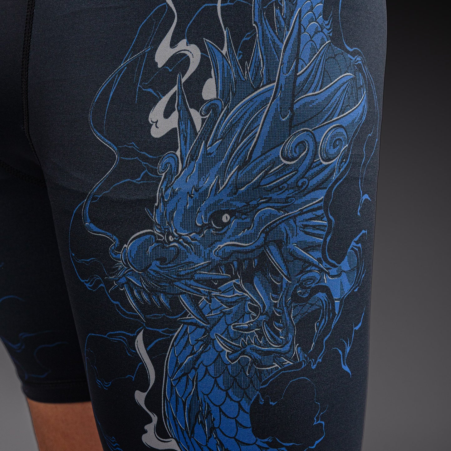 Short de Compression Venum Thunder Dragon – Noir/Bleu Royal - product-type_Shorts de compression