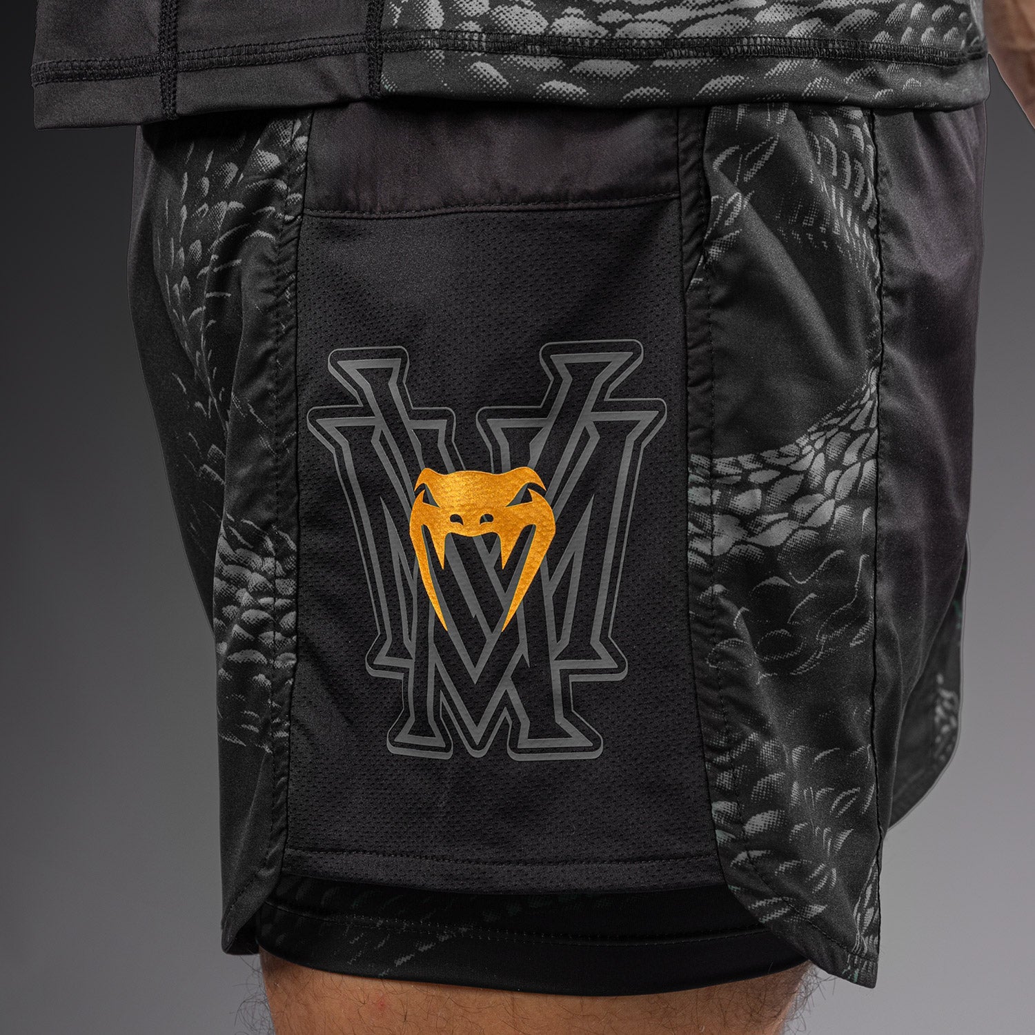 Short d’Entraînement Venum Matupa - Noir/Gris/Or - product-type_Shorts de training