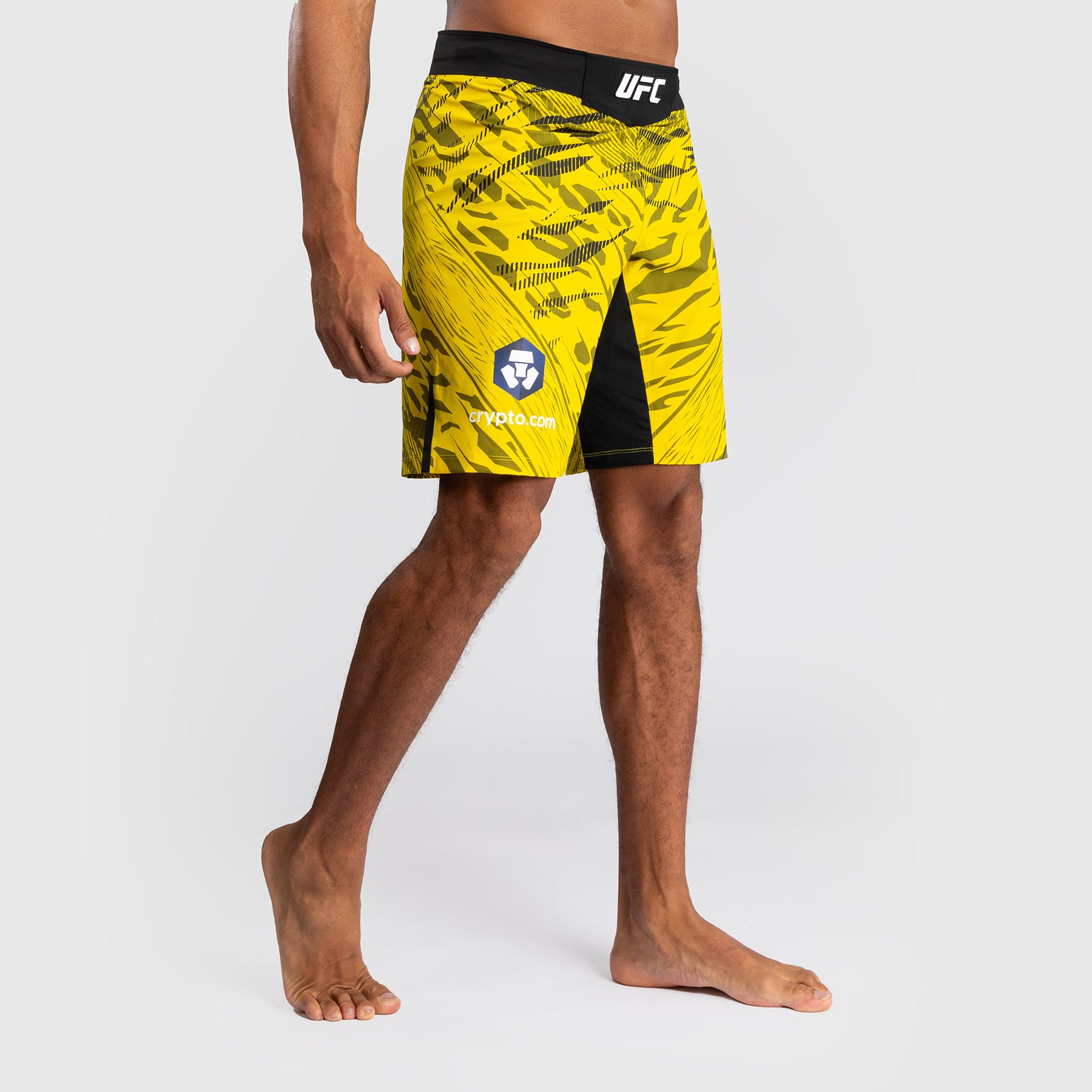 Shorts de Combat pour Hommes UFC Fusion by Venum Authentic Fight Night - Coupe Longue - Jaune - product-type_Shorts de MMA