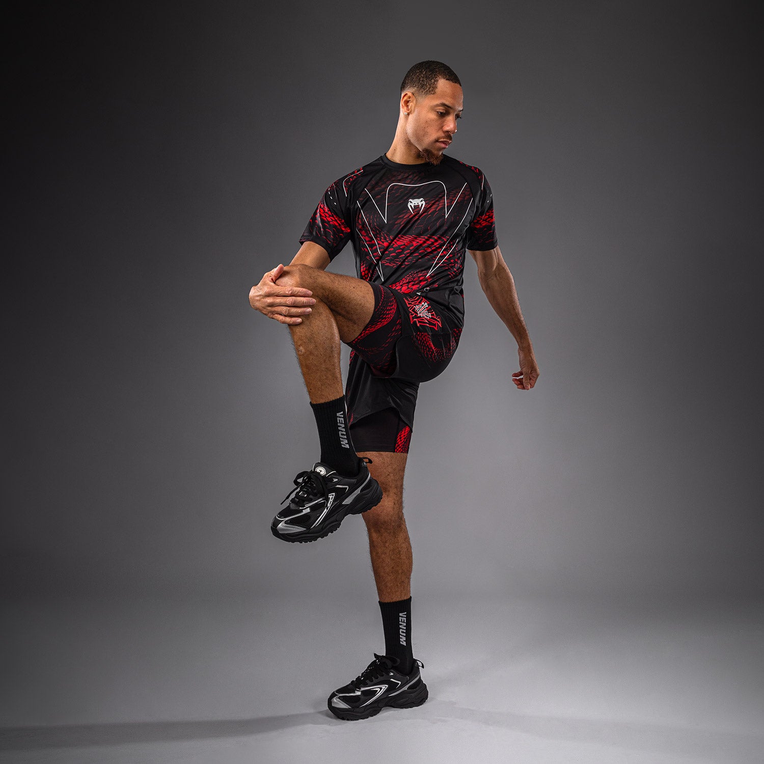 Short d’Entraînement Venum Matupa - Noir/Rouge/Argent - product-type_Shorts de training