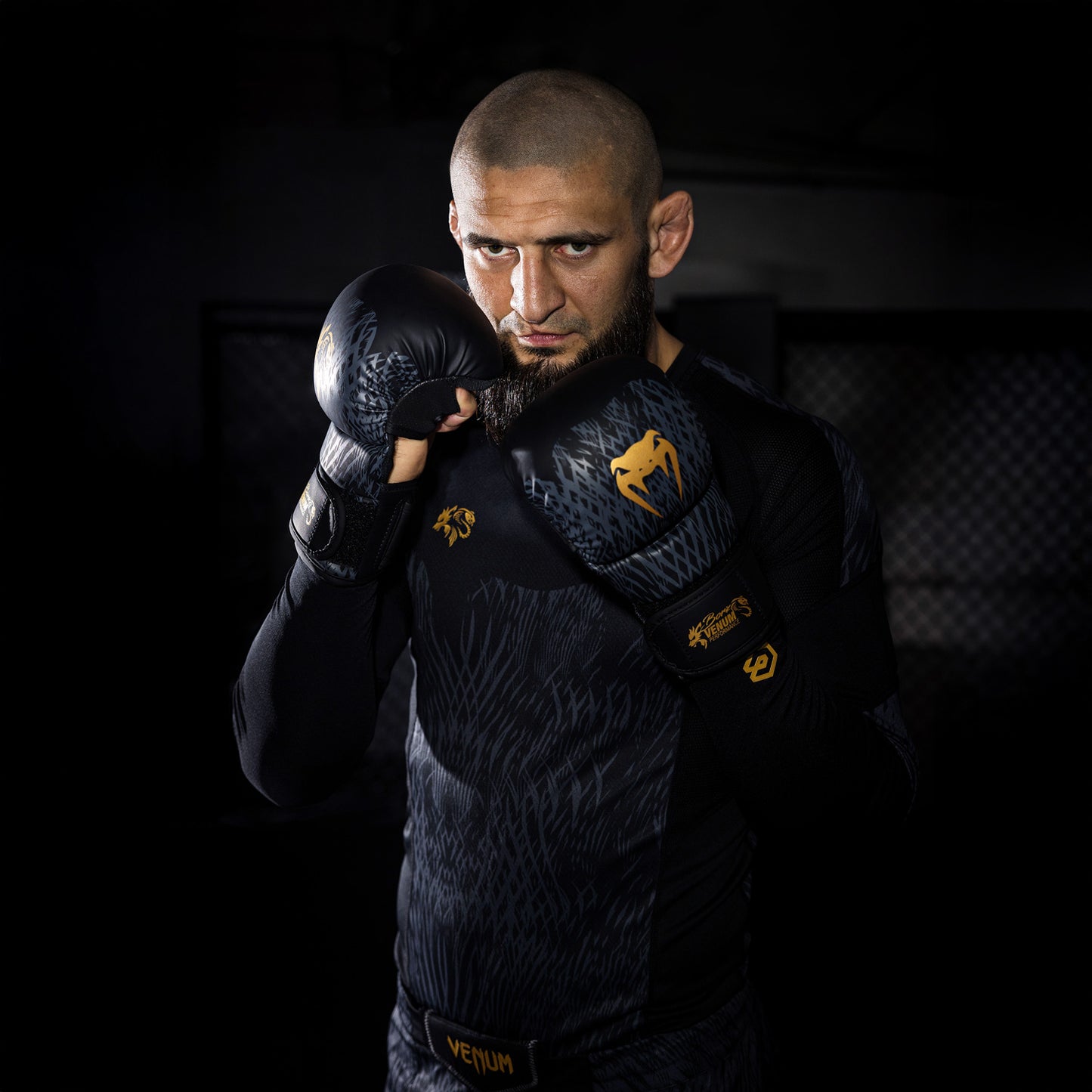 Gants de Sparring Venum x Chimaev - Noir/Or