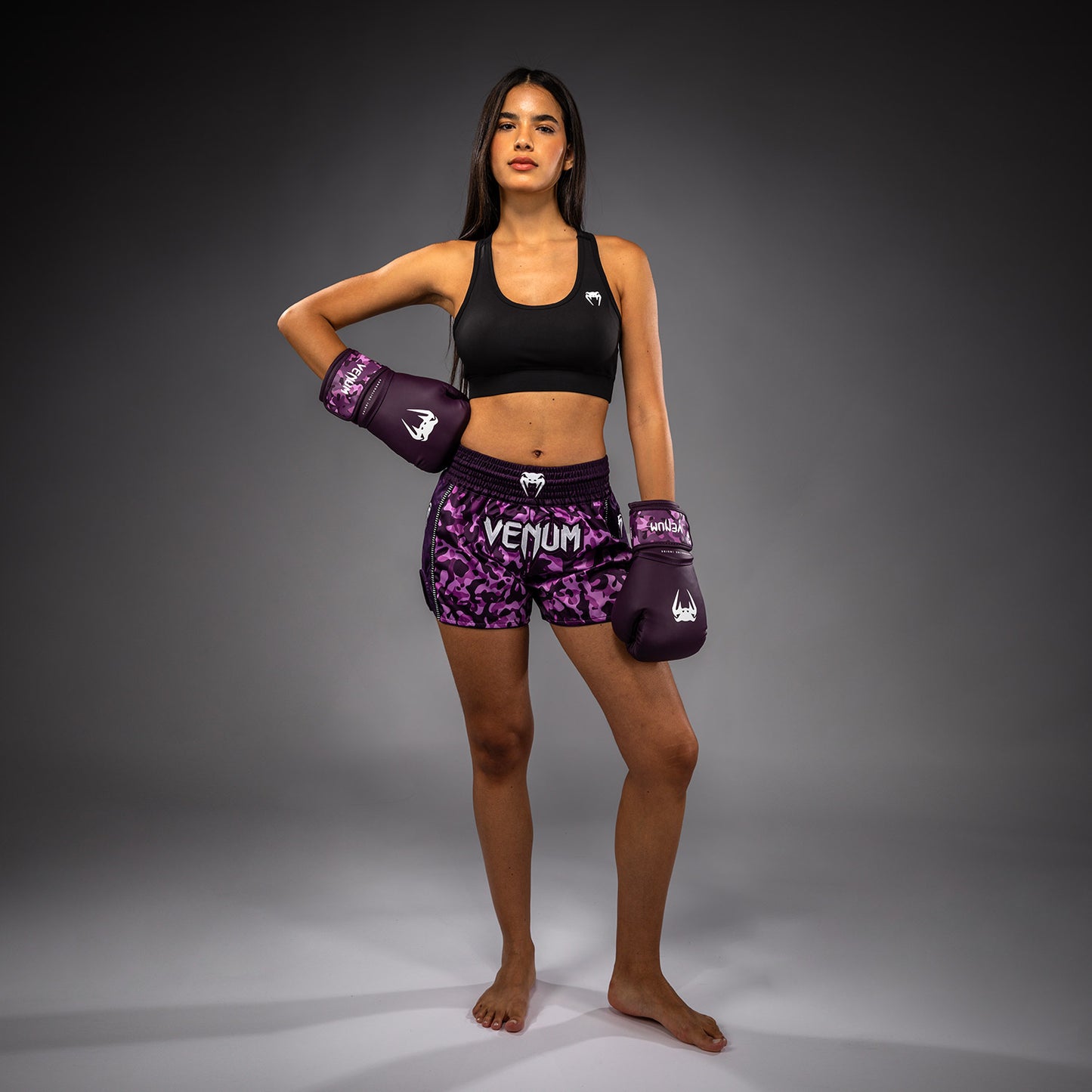 Short de Muay Thai Venum Iris - Prune/Rose - product-type_Shorts de Muay Thai