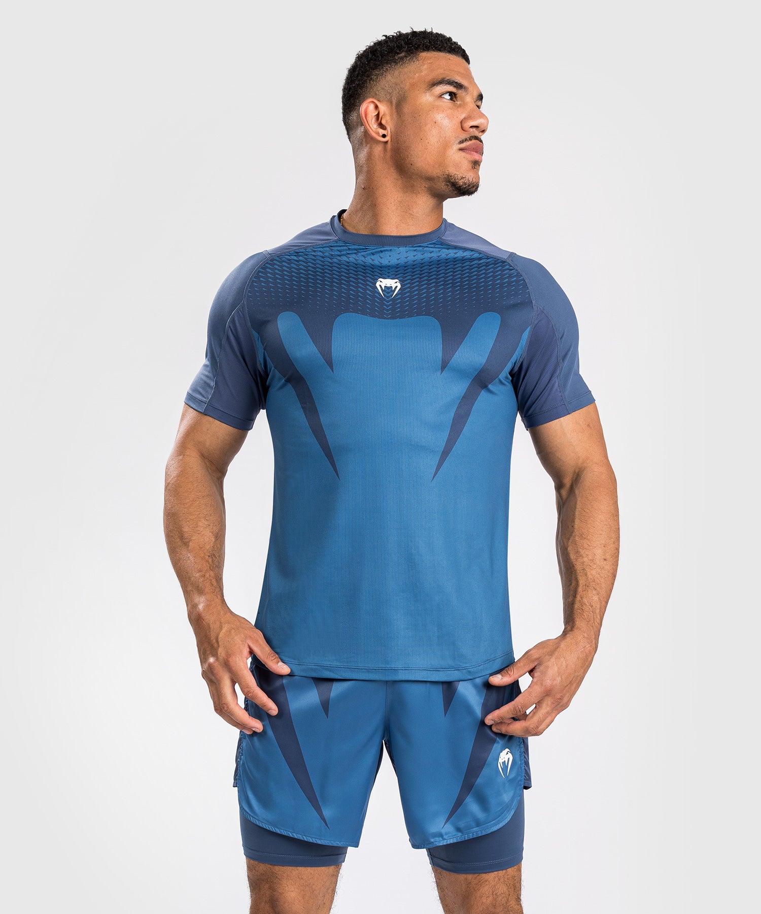 T-Shirt Dry-Tech Pour Hommes Venum Attack - Bleu Marine - product-type_T-Shirts Dry Tech