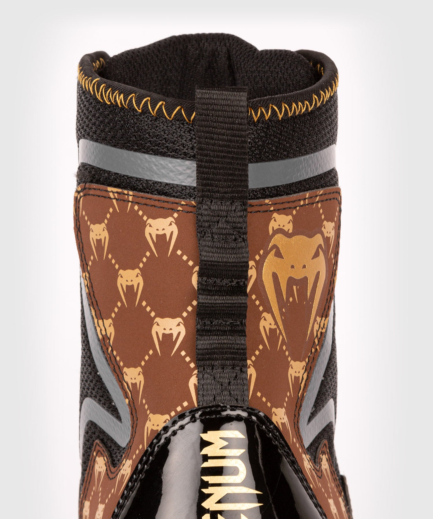 Chaussures de Boxe Venum Elite Evo Monogram - Noir/Marron - product-type_Chaussures de boxe