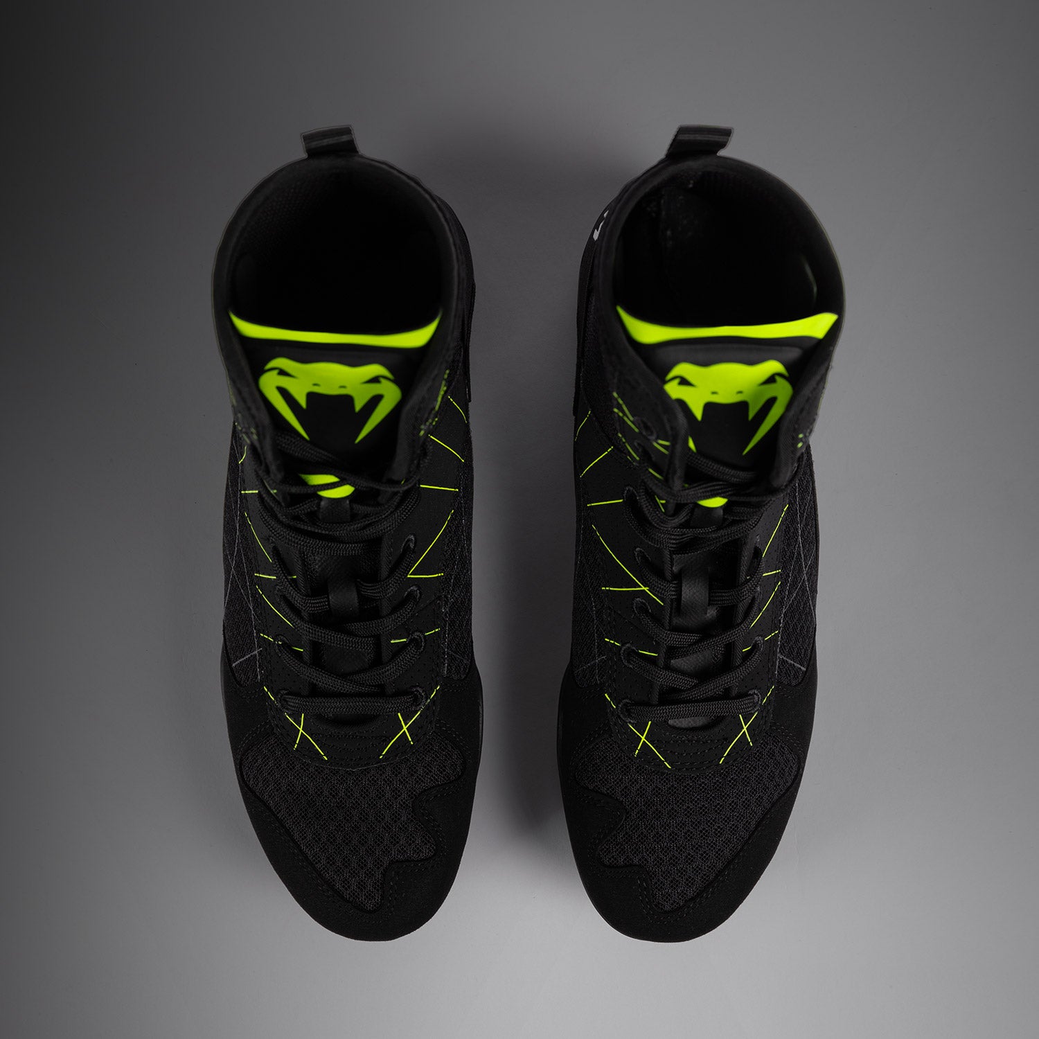 Chaussures de boxe Venum Training Camp 4.0 - Noir/Vert fluo - product-type_Chaussures de boxe