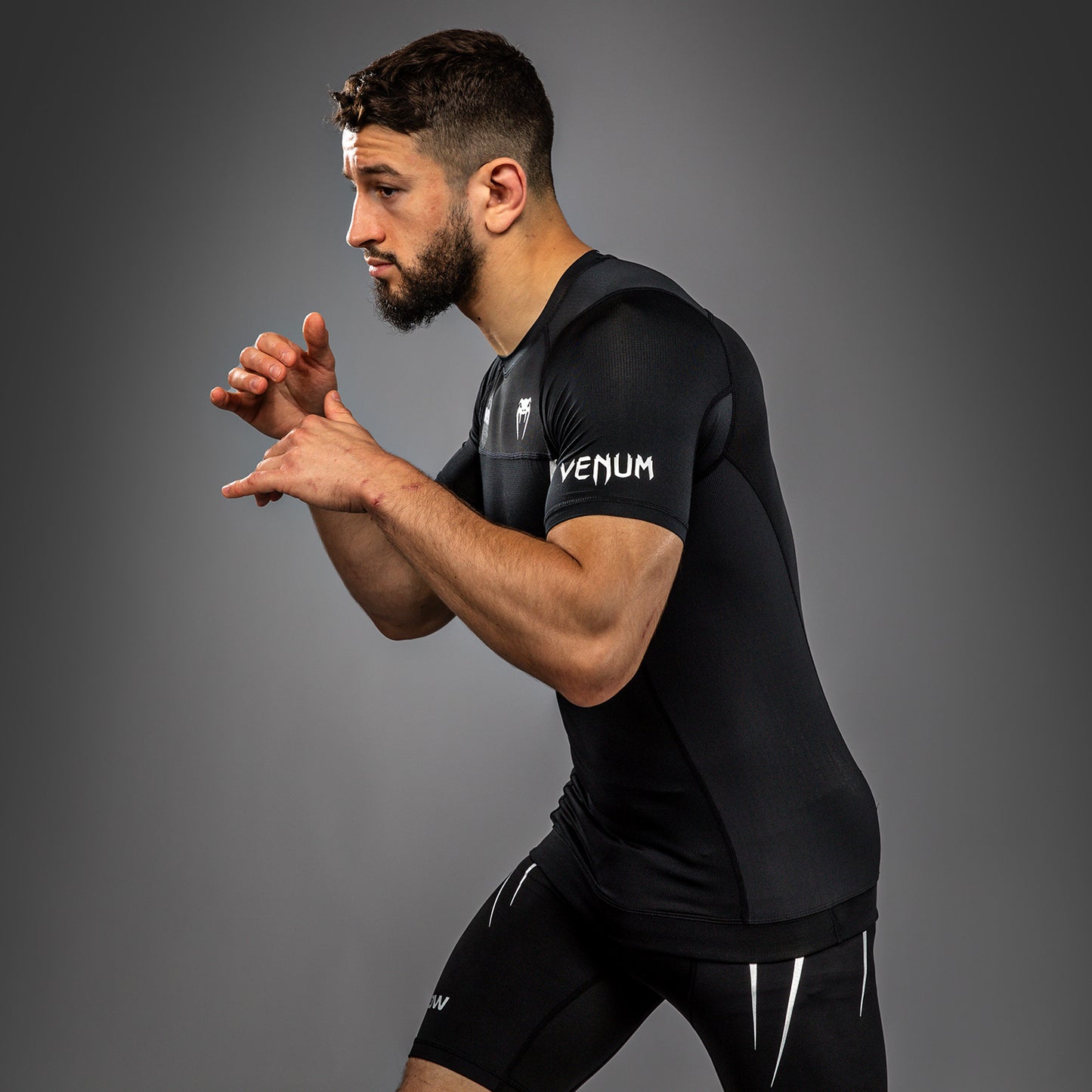 Rashguard manches courtes Venum x WOW FC - Noir/Gris - product-type_T-Shirts de Compression