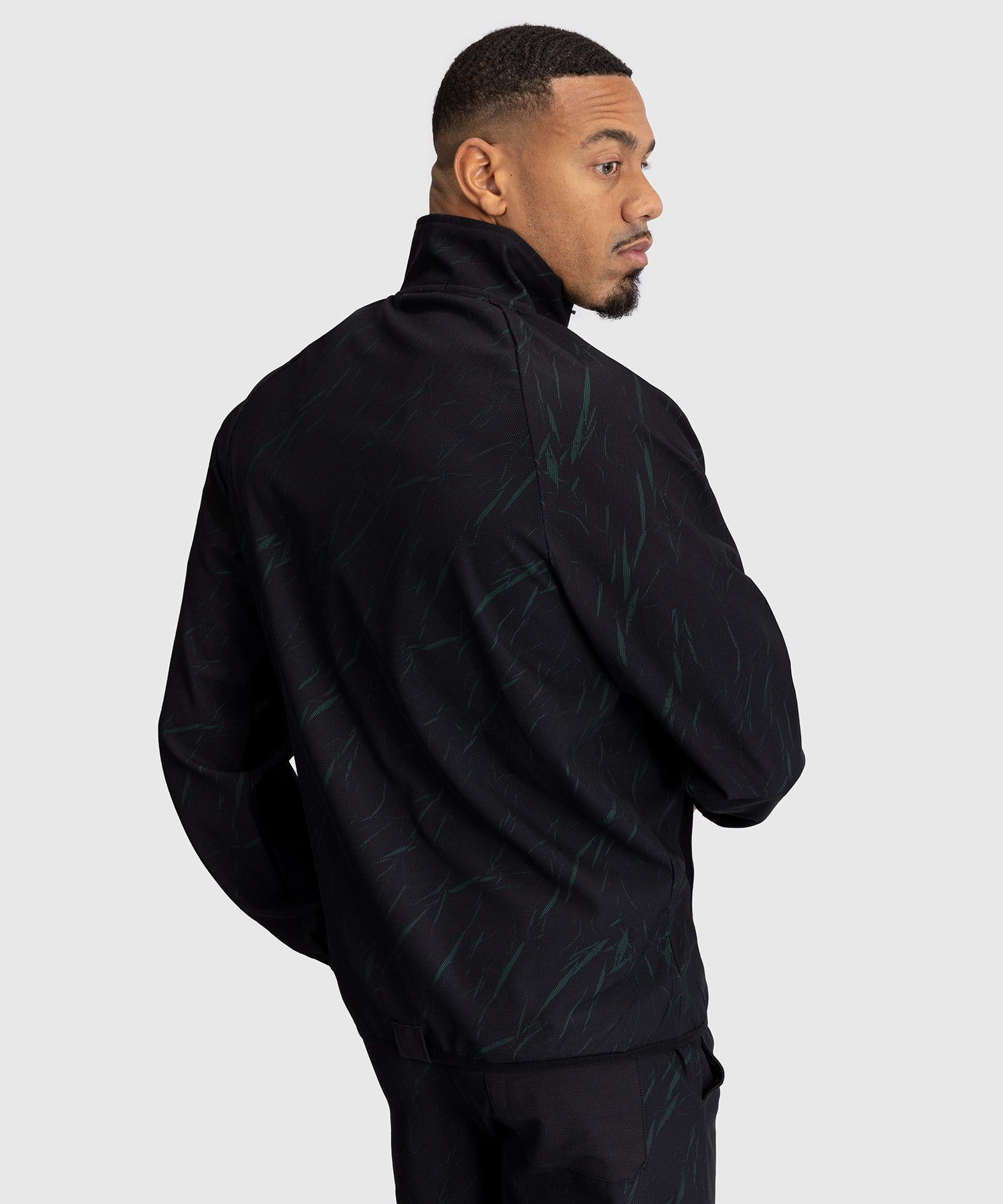 Veste de Survêtement Pour Hommes Venum Trooper - Noir/Vert Forêt - product-type_Sweatshirts