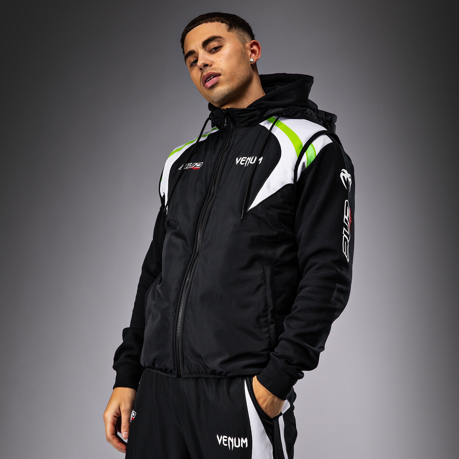 Veste sans manches pour Hommes Venum x Bud Racing - Noir/Blanc/Vert Citron - product-type_Vestes