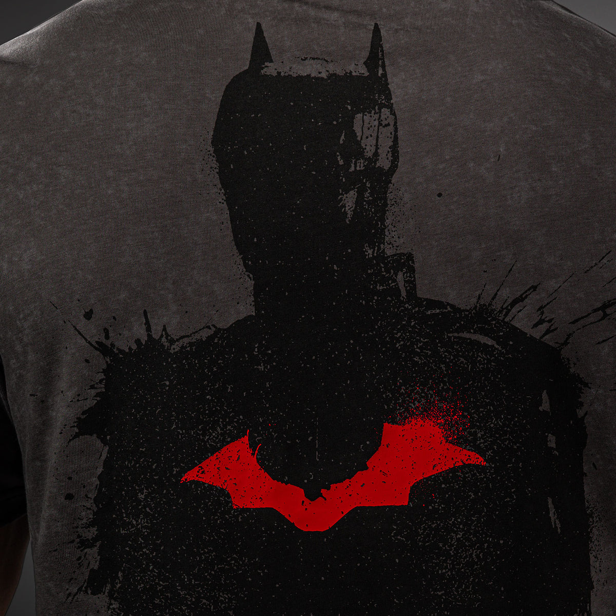 T-shirt en coton Venum x Batman - Gris/Noir/Rouge