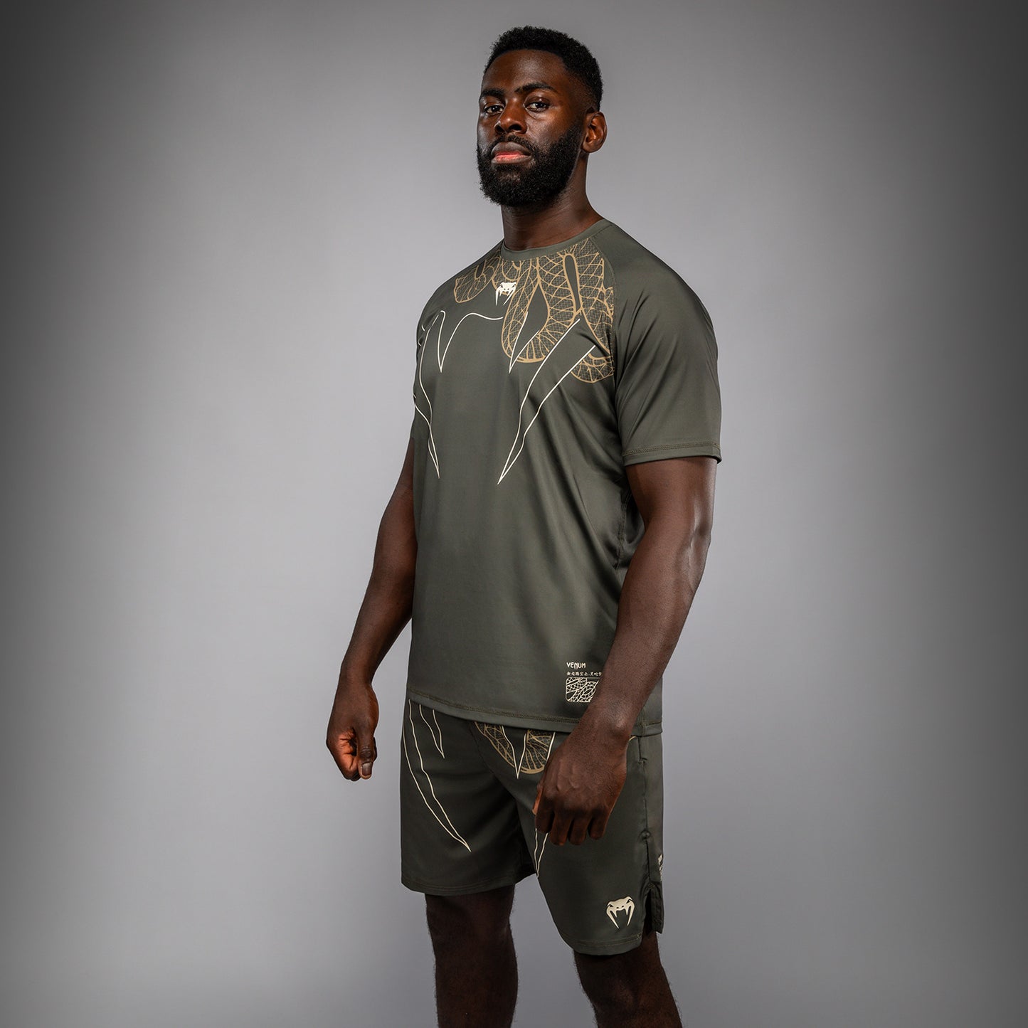 T-Shirt Venum Serpenti Dry-Tech – Kaki/Bronze/Ivoire - product-type_T-Shirts Dry Tech