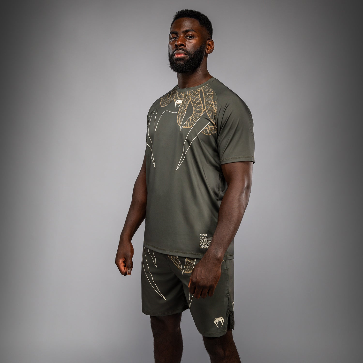 T-Shirt Venum Serpenti Dry-Tech – Kaki/Bronze/Ivoire - product-type_T-Shirts Dry Tech