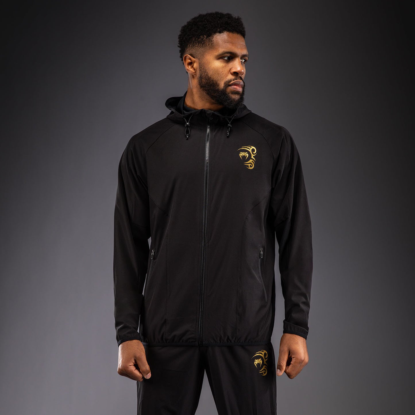 Veste de Survêtement Venum x Mike Tyson Tiger - Noir/Or - product-type_Vestes