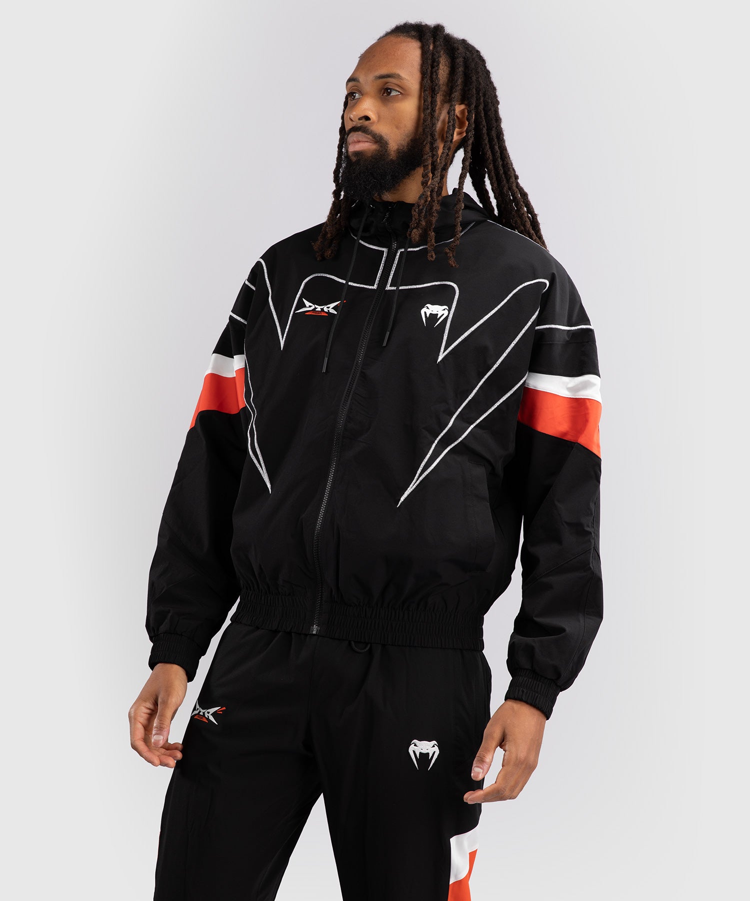 Veste de survêtement Venum x DTR Fight Attack 90 - Noir/Orange - product-type_Vestes