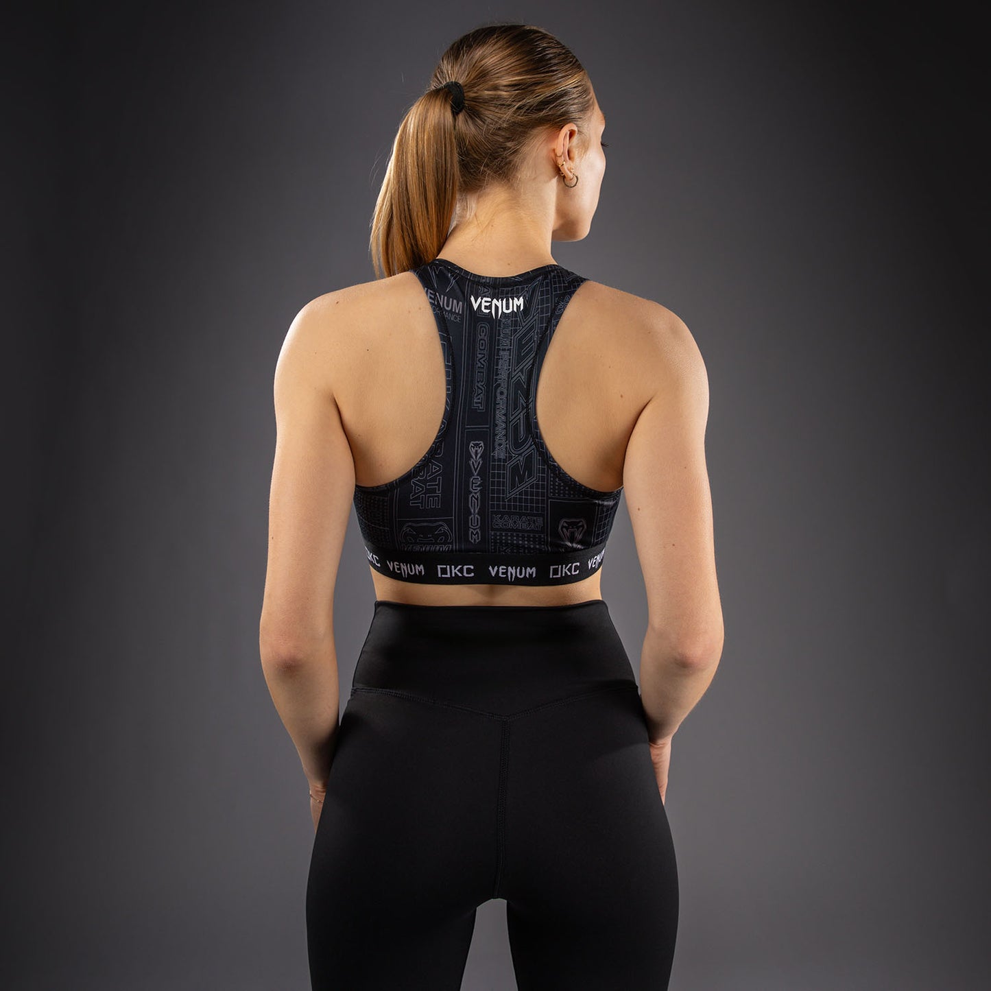 Brassière de Sport Karate Combat by Venum – Noir/Gris - product-type_Brassières de sport