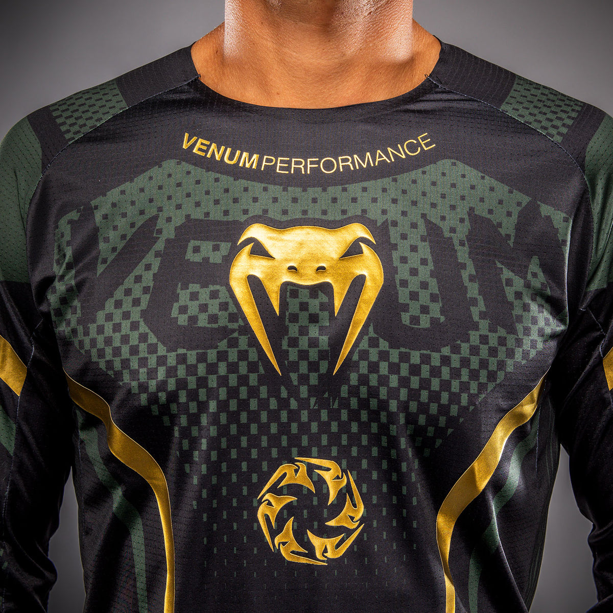 Maillot de Motorsports Venum MX Challenger - Noir/Vert/Or