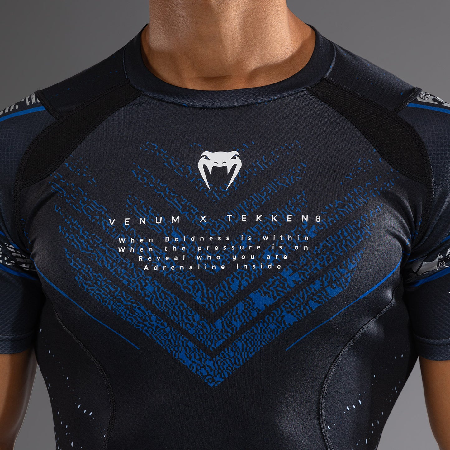 Rashguard Venum x TEKKEN 8 - Paul Phoenix - Noir/Bleu - product-type_T-Shirts de Compression