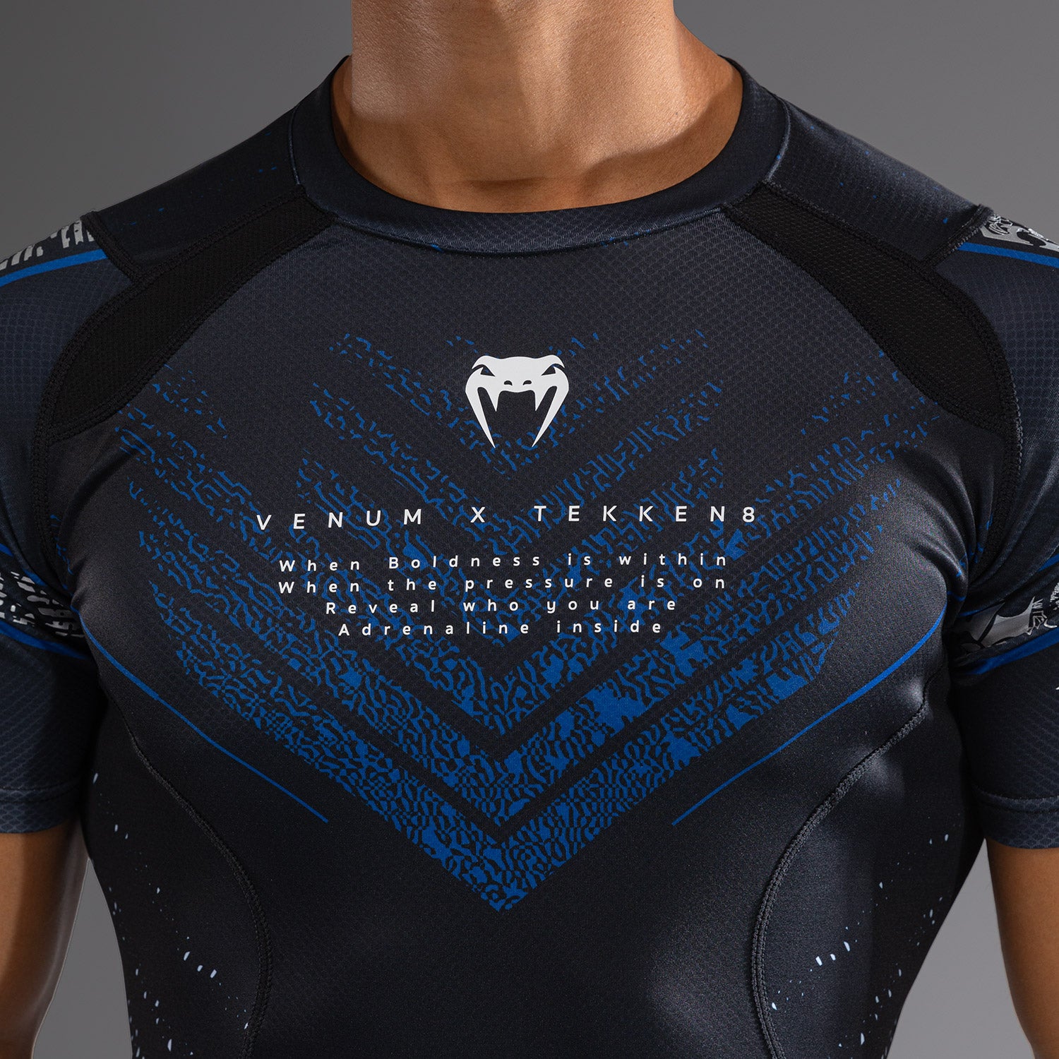 Rashguard Venum x TEKKEN 8 - Paul Phoenix - Noir/Bleu - product-type_T-Shirts de Compression