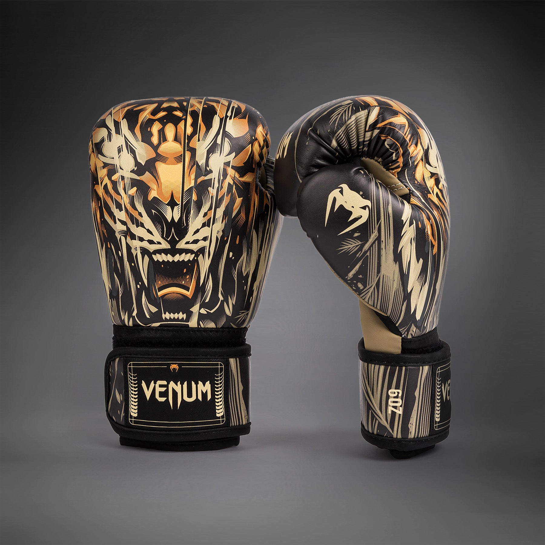 Gants de Boxe Venum Tiger pour Enfants - Noir/Orange Néon - product-type_Gants de boxe