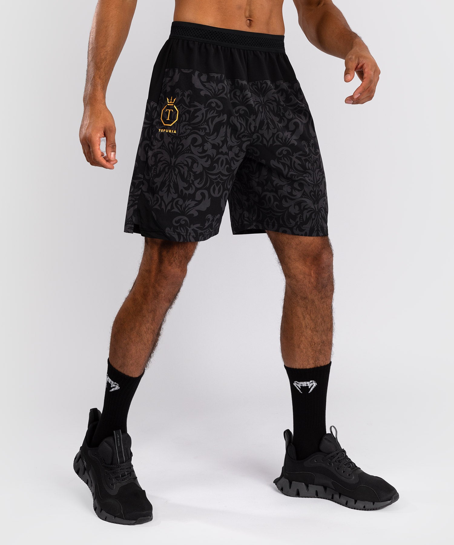 Short d'Entraînement Venum x Topuria Unmatched Edition - Noir/Doré - product-type_Shorts de training