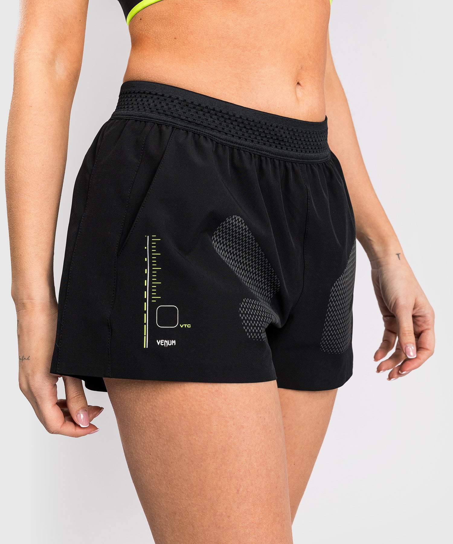 Short d'entraînement Venum Training Camp 4.0 - Noir/Vert Fluo - product-type_Shorts de training