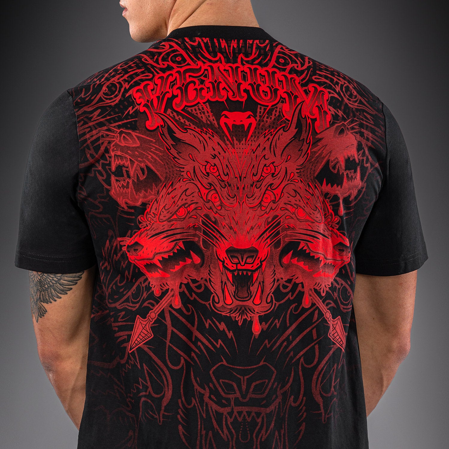 T-shirt Venum Wolf Atak – Noir/Rouge - product-type_T-Shirts