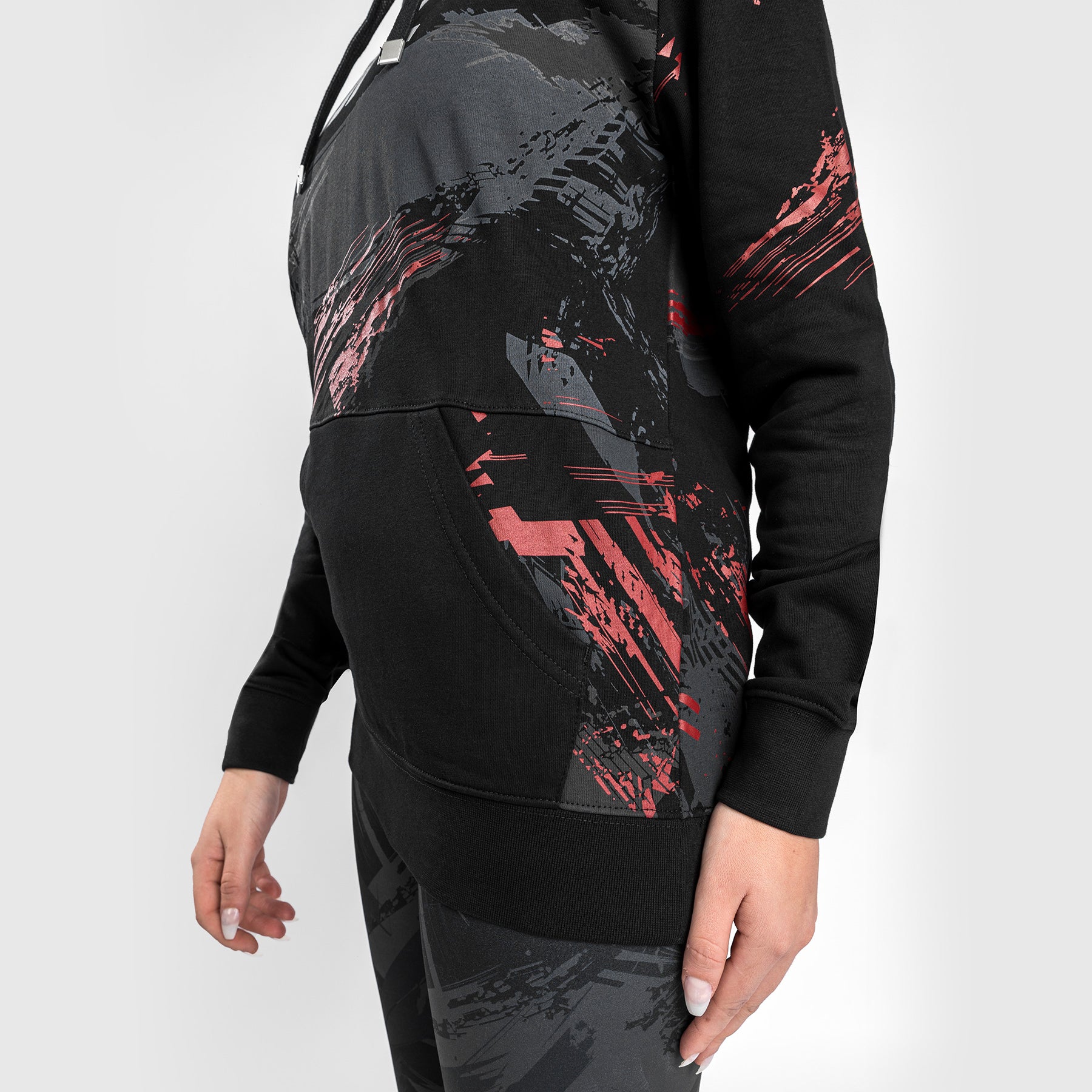 Sweatshirt à capuche pour Femmes UFC Venum Authentic Fight Week 2.0 - Noir/Rouge - product-type_Sweatshirts