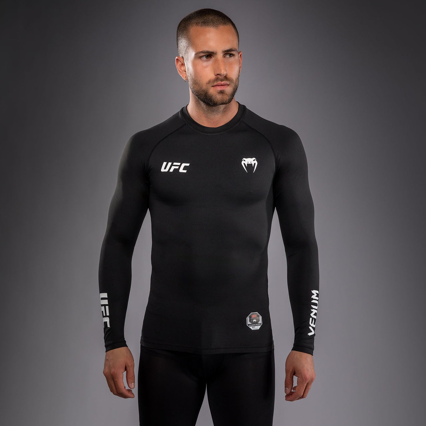 Rashguard à Manches Longues Technique pour Homme Venum UFC Unity by Venum Authentic Fight Week - Noir