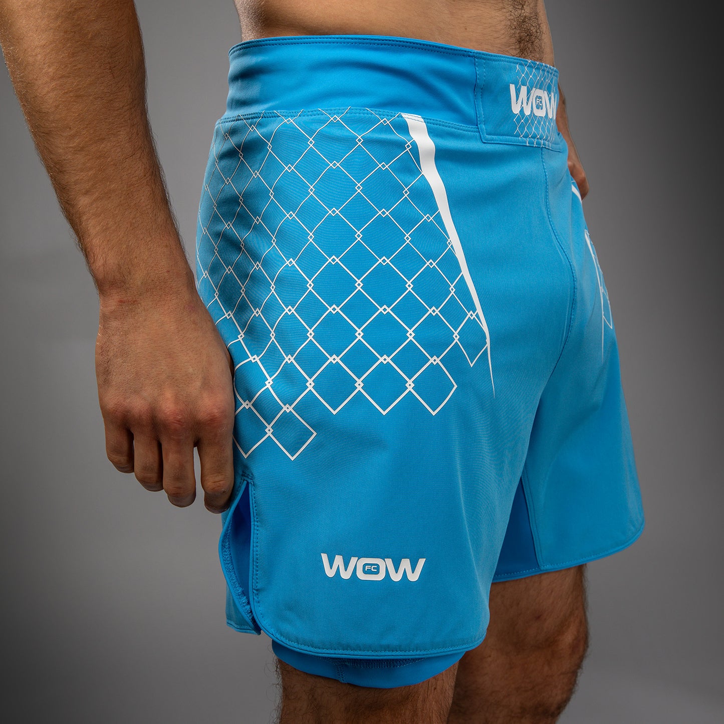 Short de Combat pour Hommes Venum x WOW FC - Bleu - product-type_Shorts de MMA