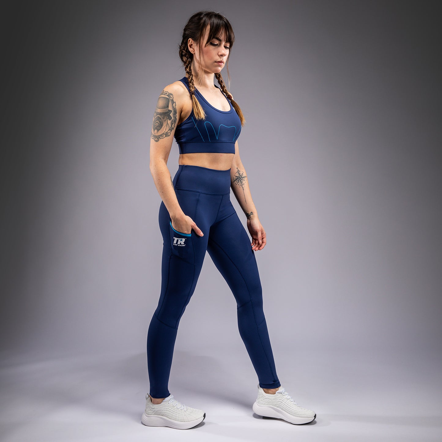 Legging Venum x Top Rank Original pour Femmes - Bleu Marine - product-type_Leggings
