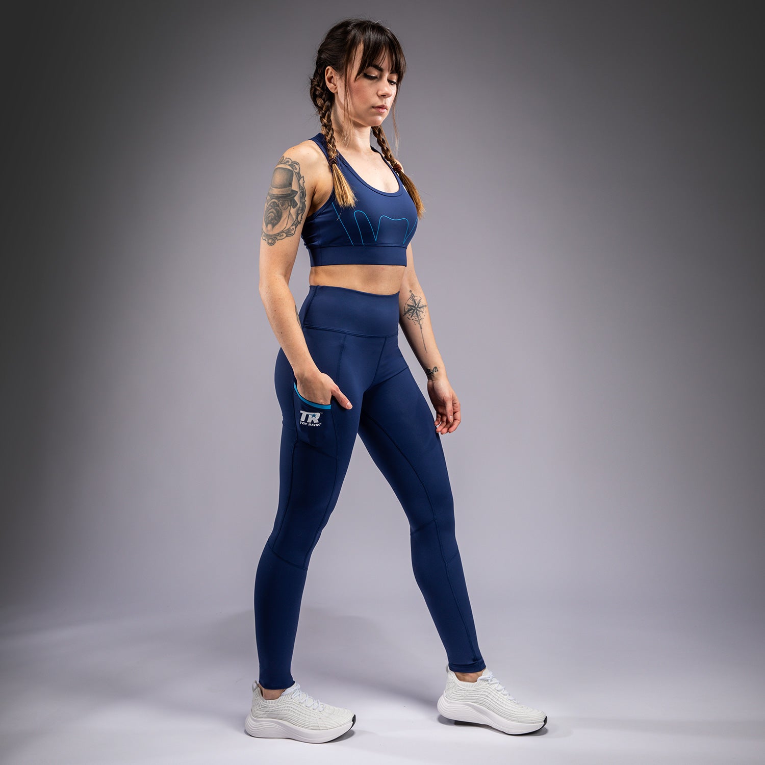 Legging Venum x Top Rank Original pour Femmes - Bleu Marine - product-type_Leggings