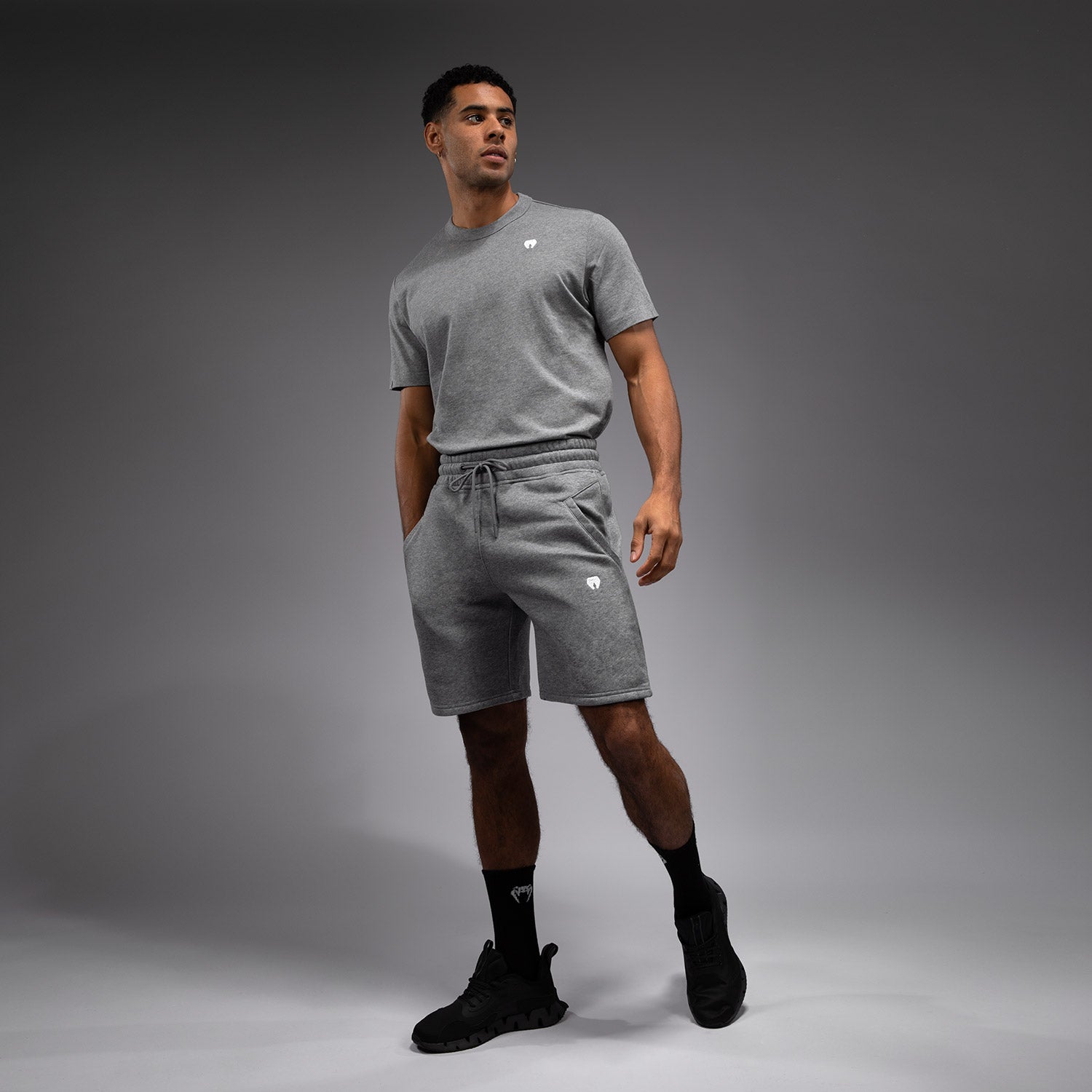 Shorts en Coton Venum Silent Power - Cloudy Grey - product-type_Shorts en Coton