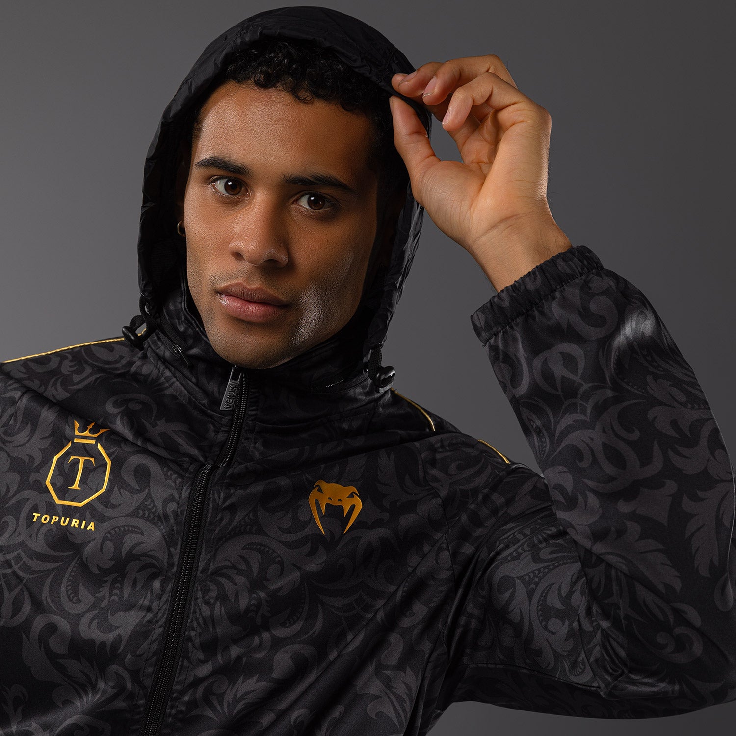 Veste de Survêtement Unmatched Edition Venum x Topuria - Noir/Doré - product-type_Vestes
