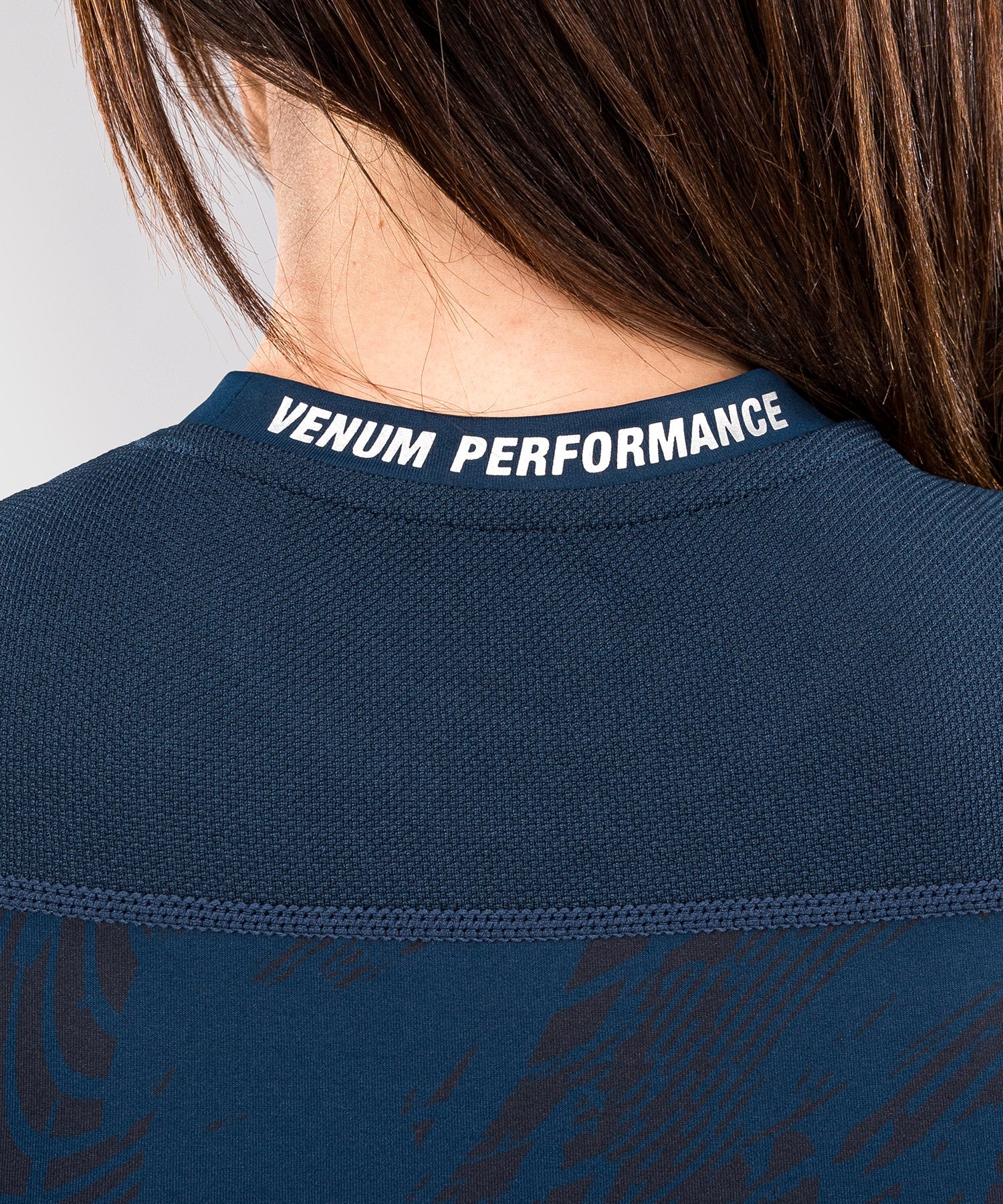 Rashguard Performance à Manches Courtes pour Femmes UFC Fusion by Venum Fight Week - Bleu Océanique - product-type_T-Shirts de Compression