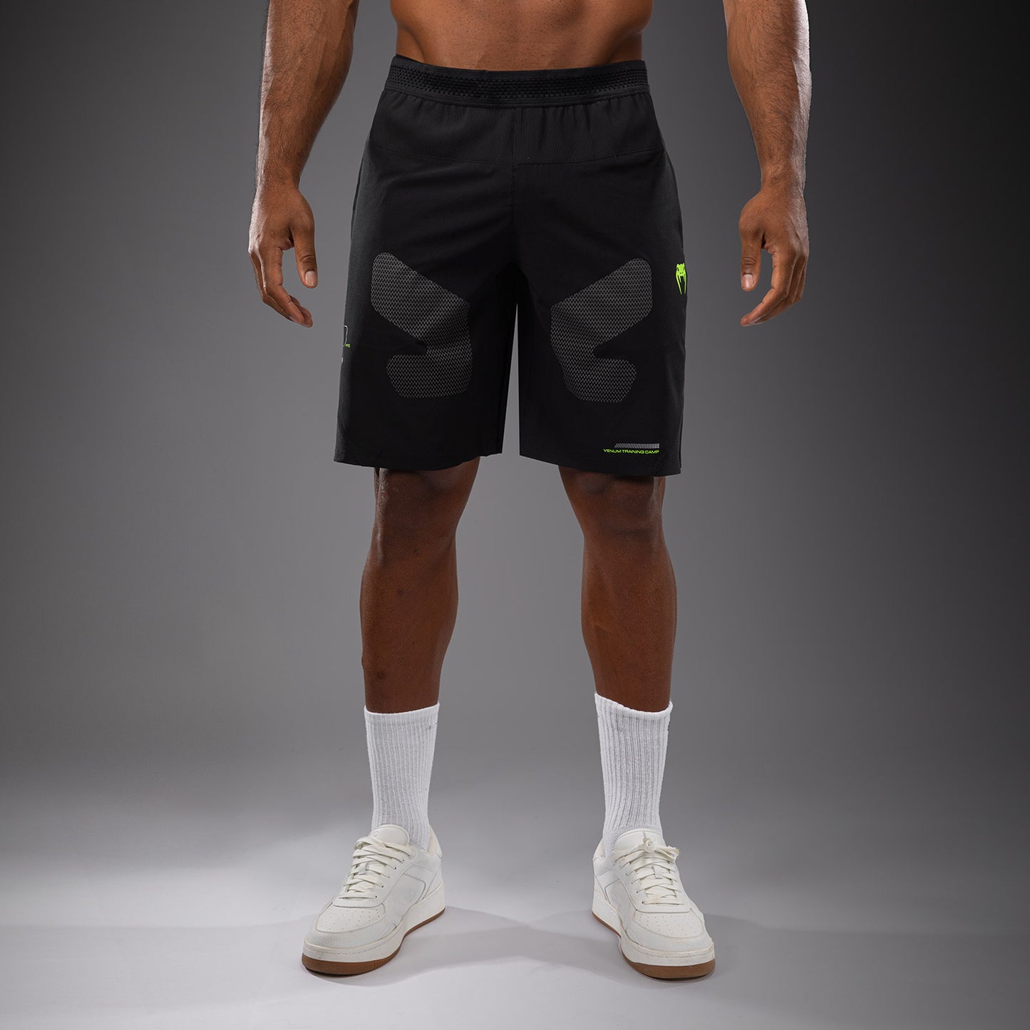 Short d'entraînement Venum Training Camp 4.0 - Noir/Vert Fluo - product-type_Shorts de training