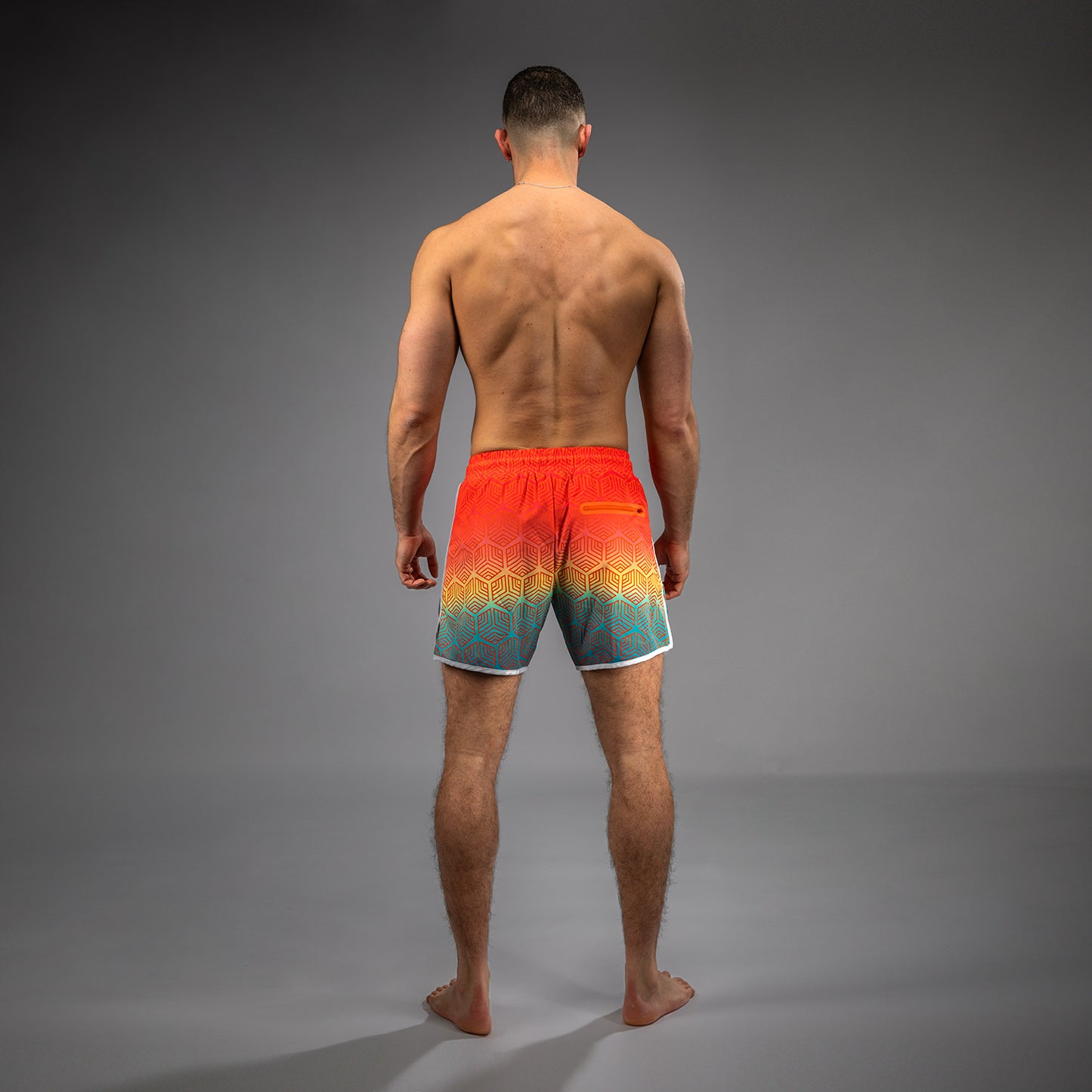 Short de Bain Venum Octane - Orange Sunset/Bleu Ciel - product-type_Shorts de bain
