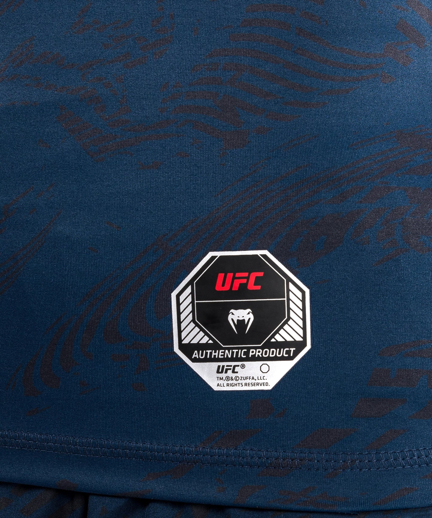 Rashguard Performance à Manches Courtes pour Femmes UFC Fusion by Venum Fight Week - Bleu Océanique - product-type_T-Shirts de Compression