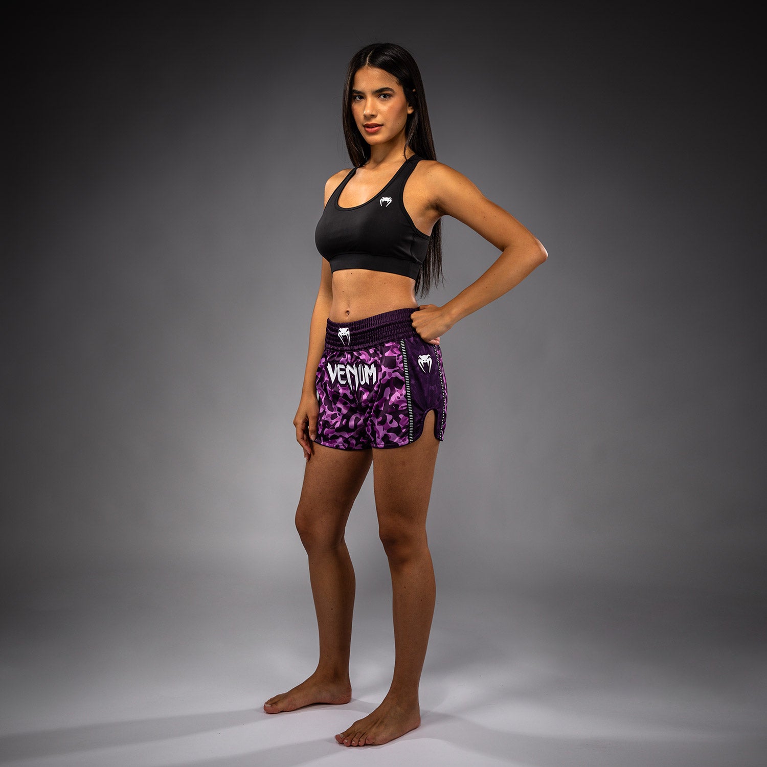 Short de Muay Thai Venum Iris - Prune/Rose - product-type_Shorts de Muay Thai